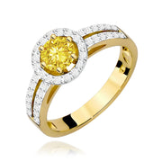 Inel Aur 9K cu Diamante de Laborator 0.70 ct