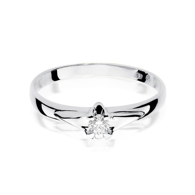 Inel Aur 9K cu Diamant Natural 0.10 ct