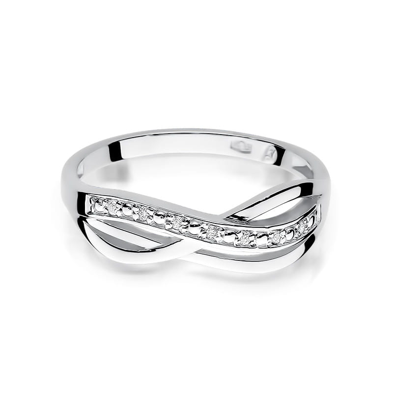 Inel Aur 9K cu Diamante Naturale 0.06 ct