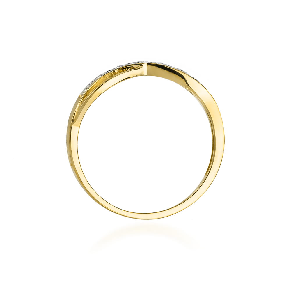 Inel Aur 9K cu Diamante Naturale 0.06 ct