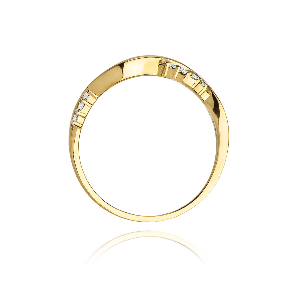 Inel Aur 9K cu Diamante Naturale 0.07 ct