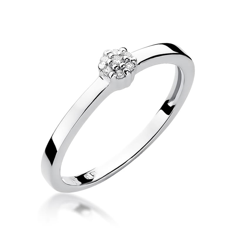 Inel Aur 9K cu Diamante Naturale 0.04 ct