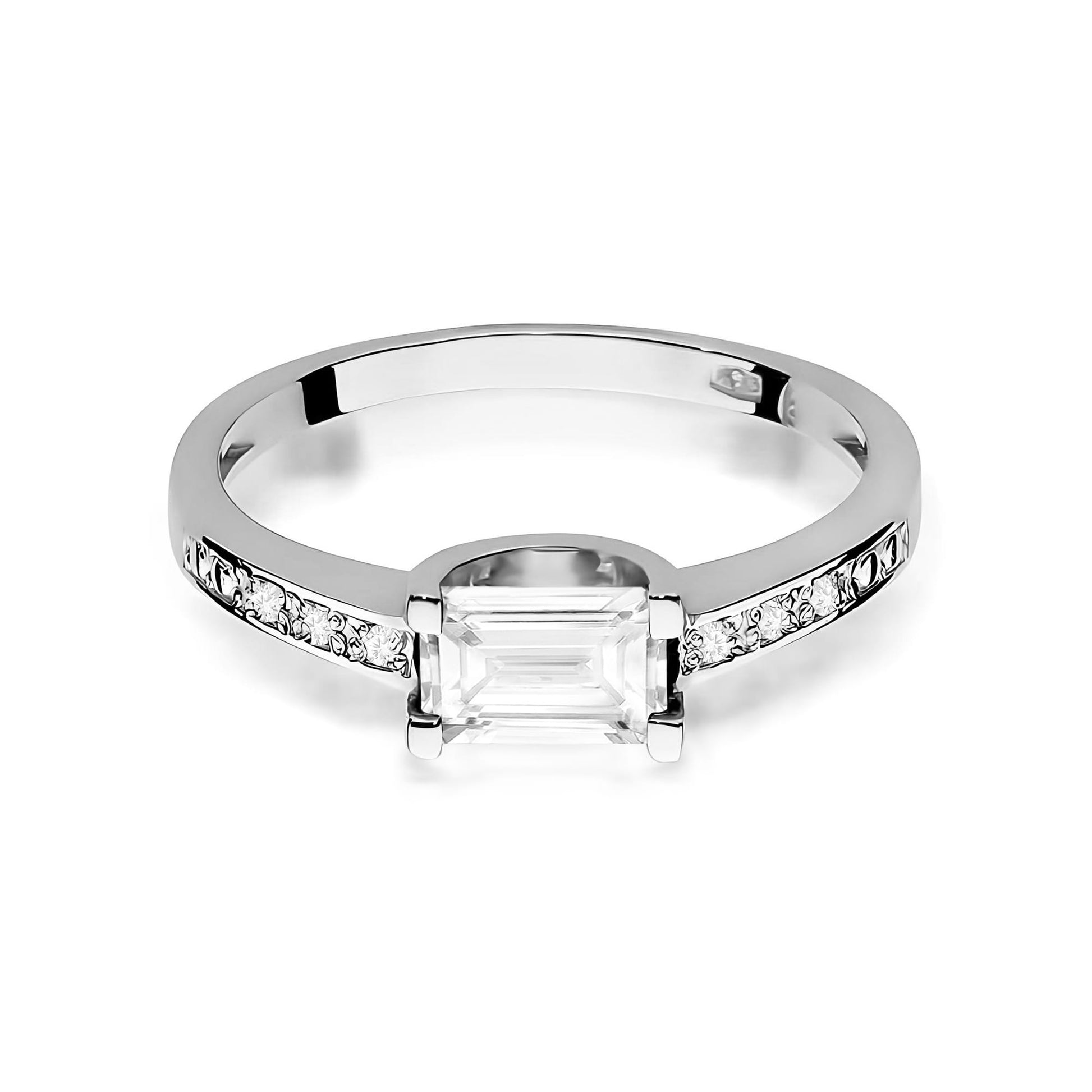 Inel Aur 9K cu Diamante de Laborator 0.63 ct