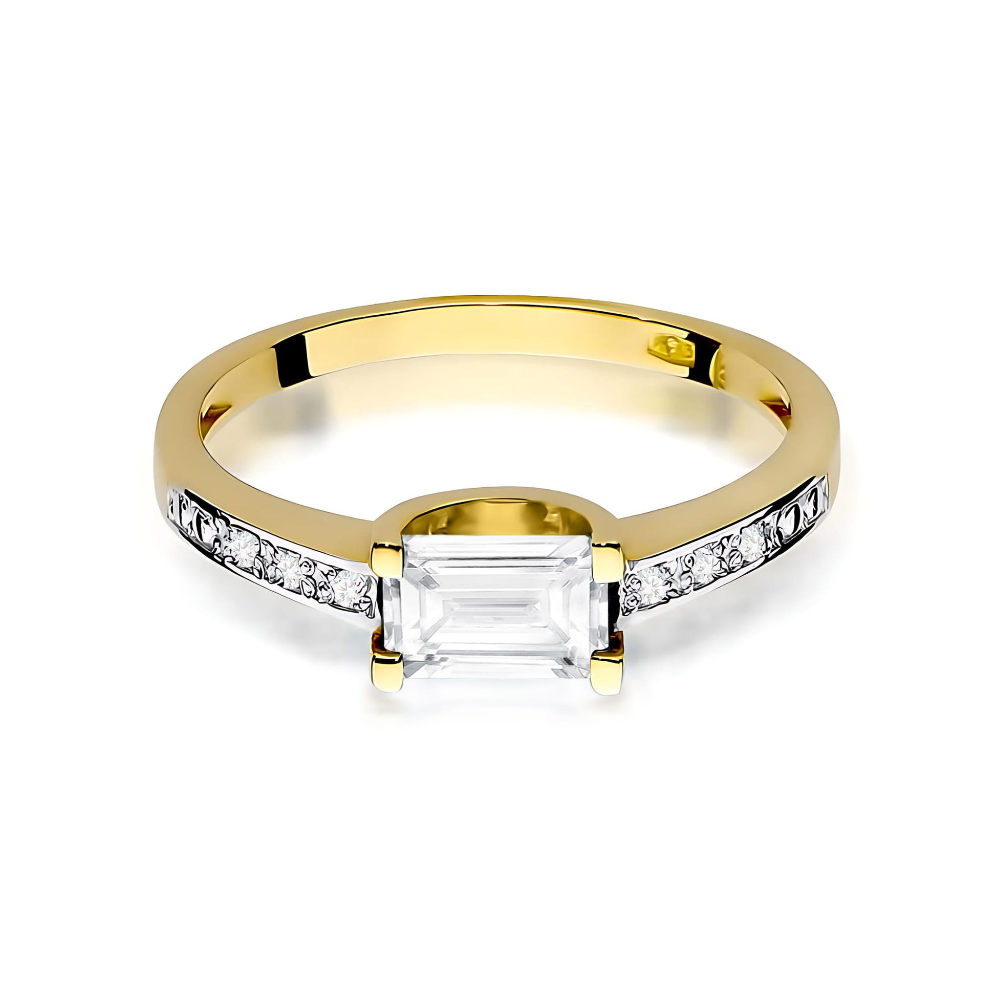 Inel Aur 9K cu Diamante de Laborator 0.63 ct