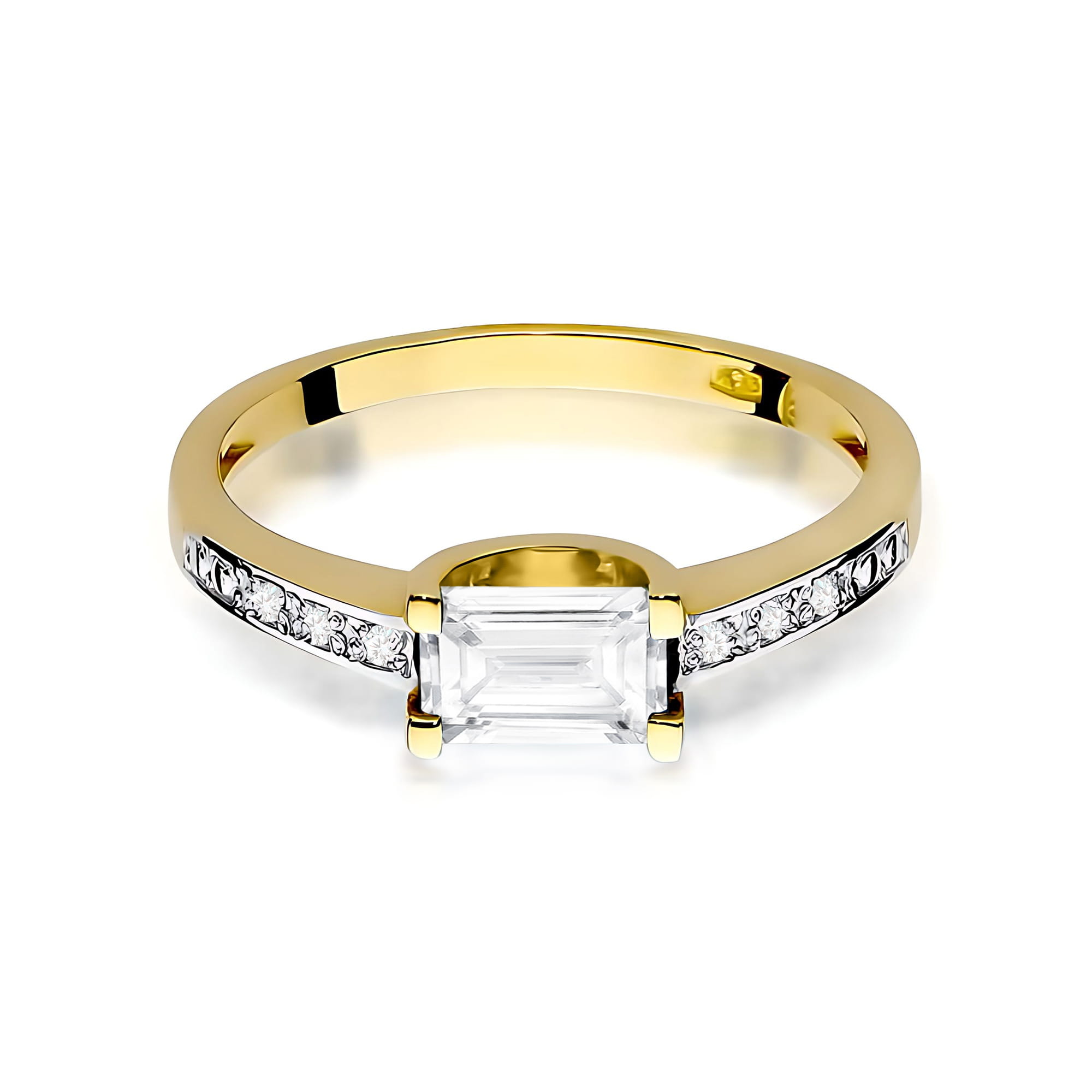 Inel Aur 9K cu Diamante de Laborator 0.63 ct
