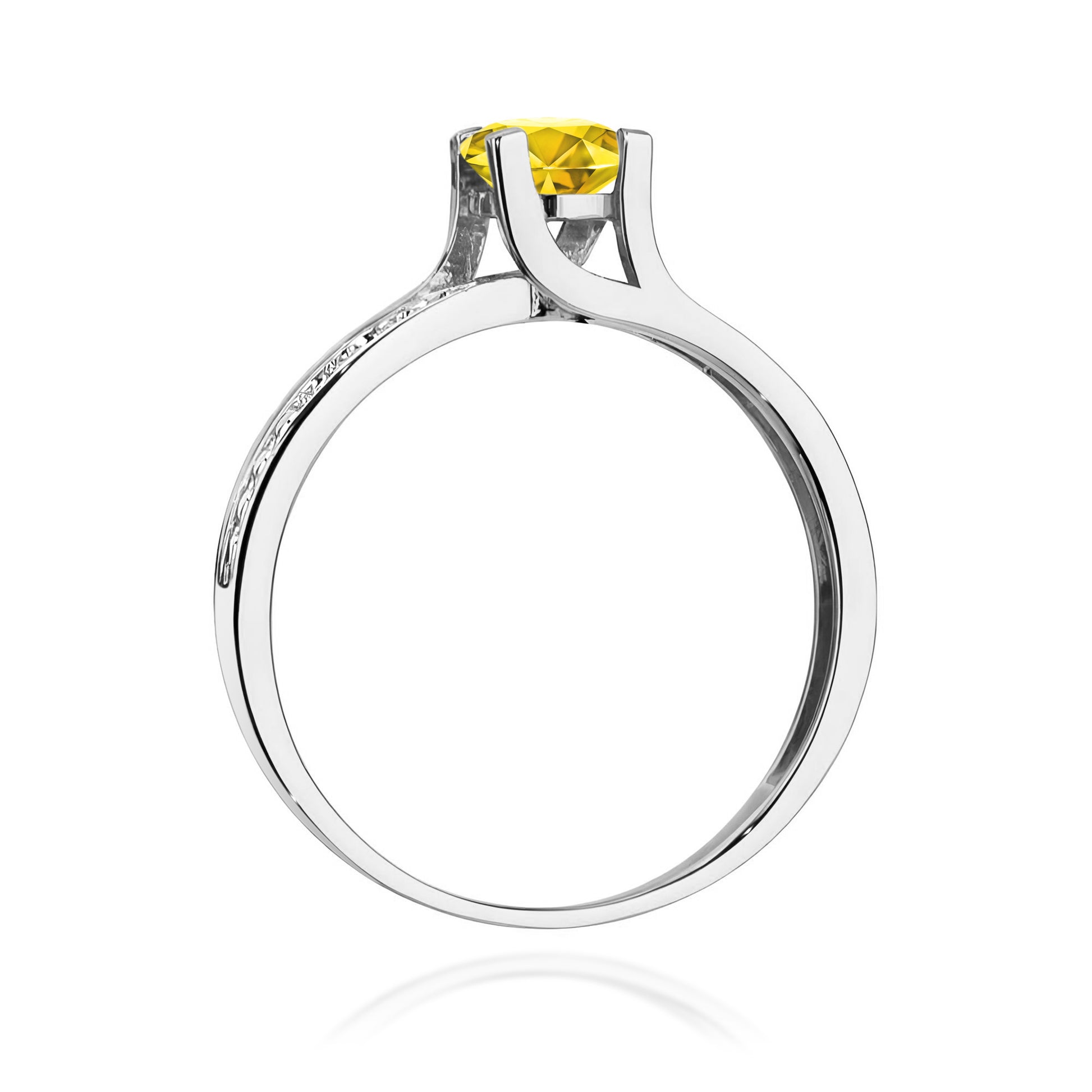 Inel Aur 14K cu Diamante de Laborator 0.53 ct