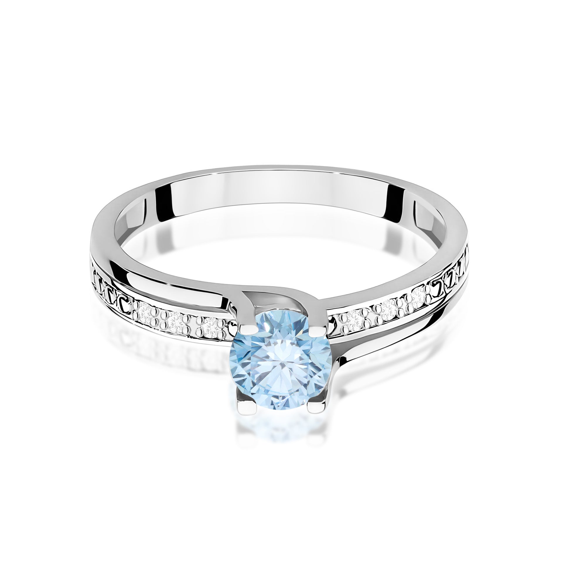 Inel Aur 9K cu Diamante de Laborator 0.53 ct