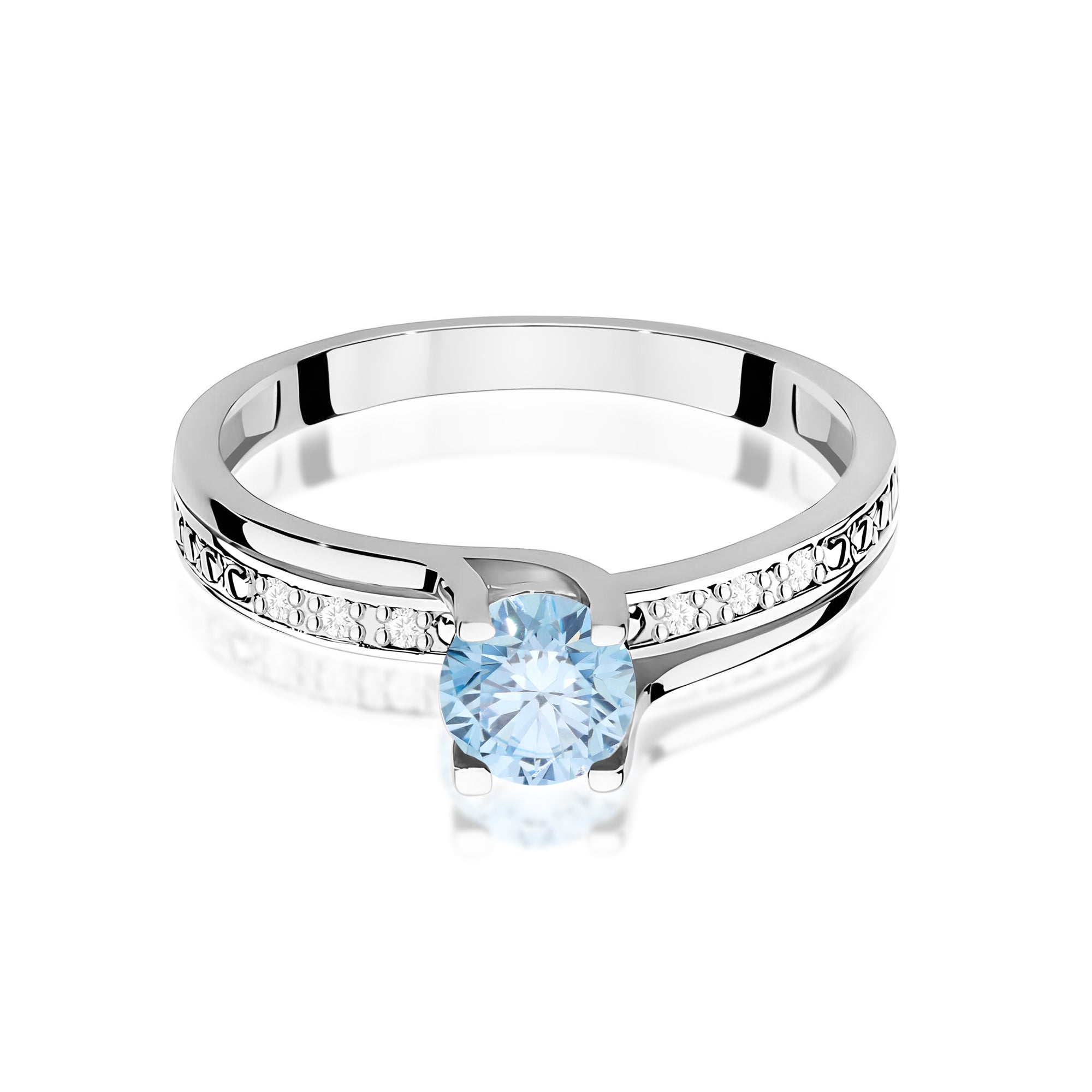 Inel Aur 9K cu Diamante de Laborator 0.53 ct