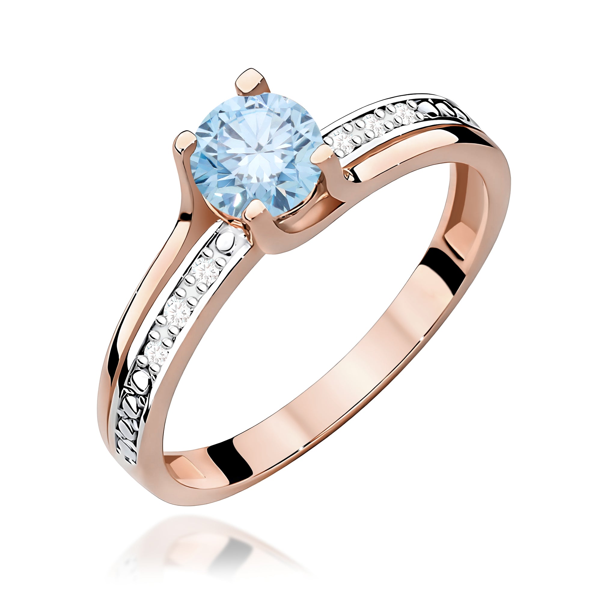 Inel Aur 14K cu Diamante de Laborator 0.53 ct