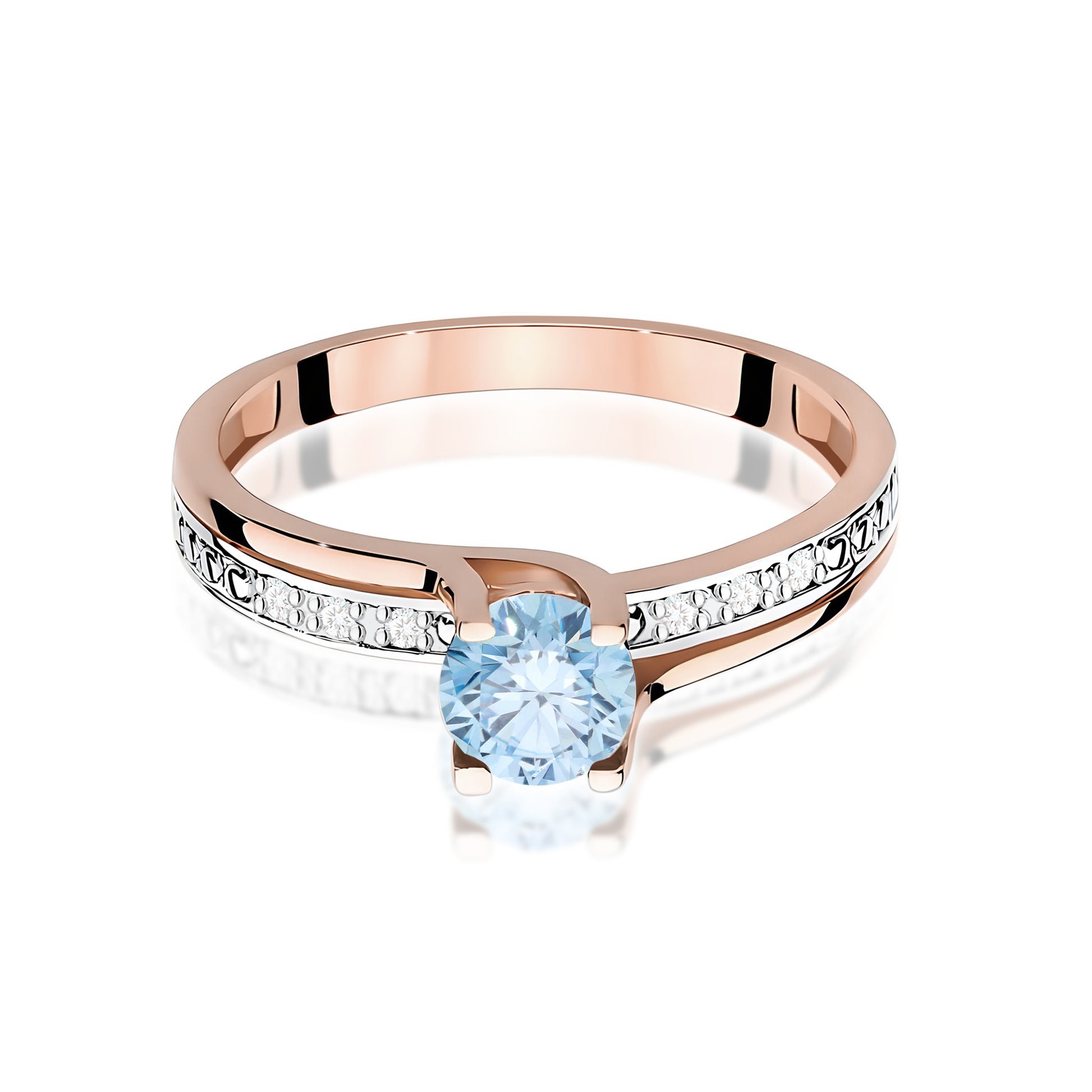 Inel Aur 14K cu Diamante de Laborator 0.53 ct