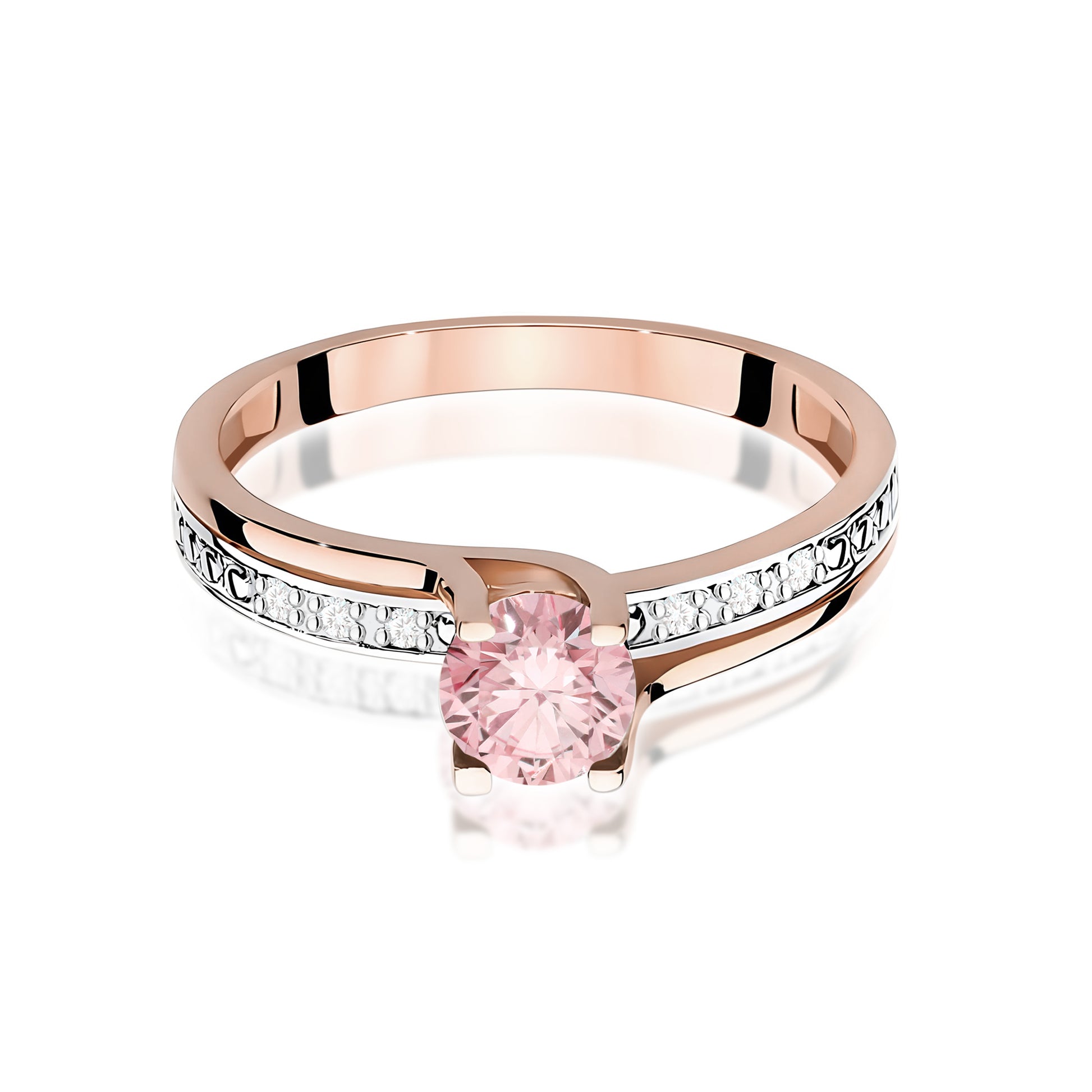 Inel Aur 14K cu Diamante de Laborator 0.53 ct