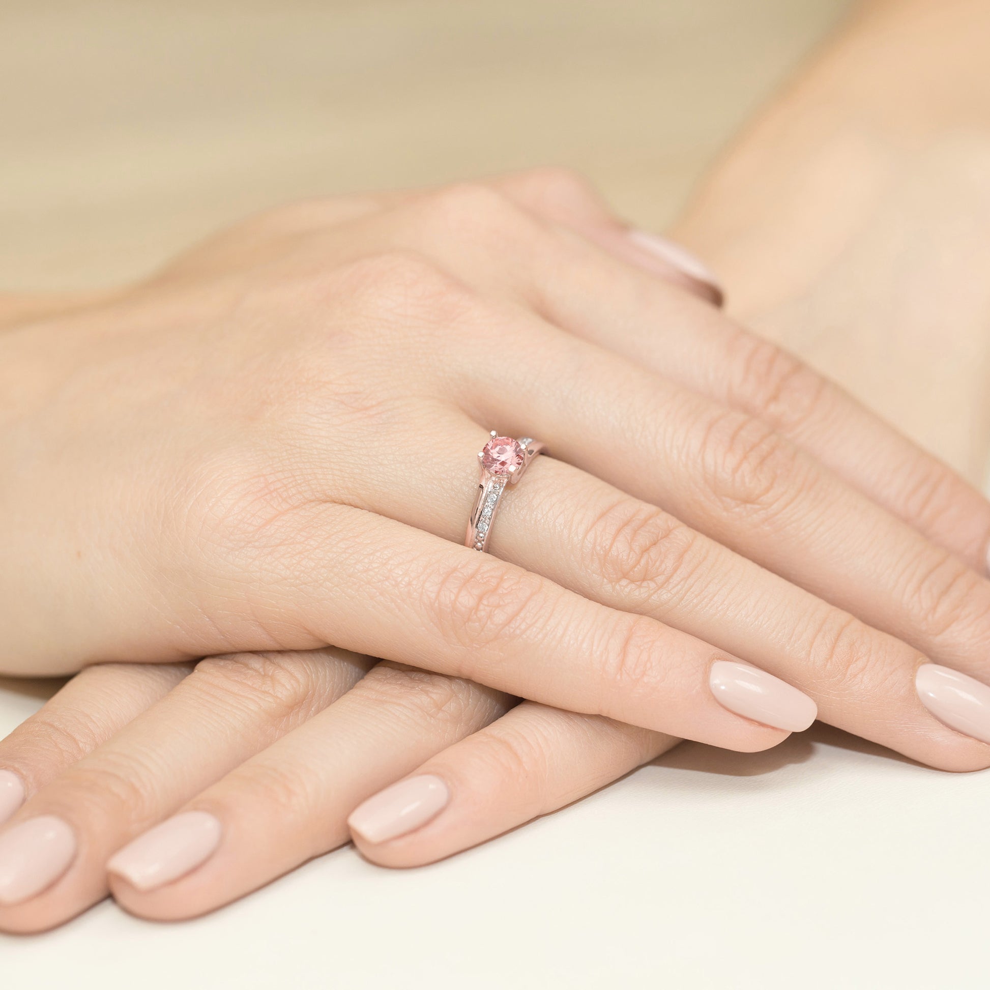 Inel Aur 14K cu Diamante de Laborator 0.53 ct