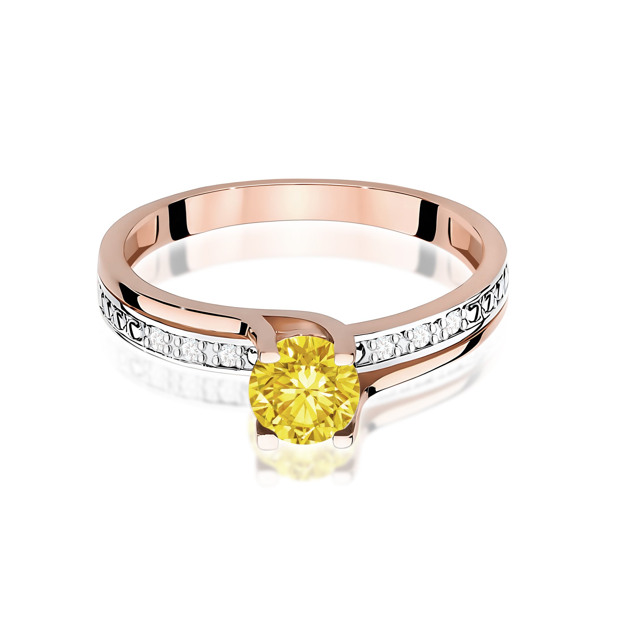 Inel Aur 14K cu Diamante de Laborator 0.53 ct