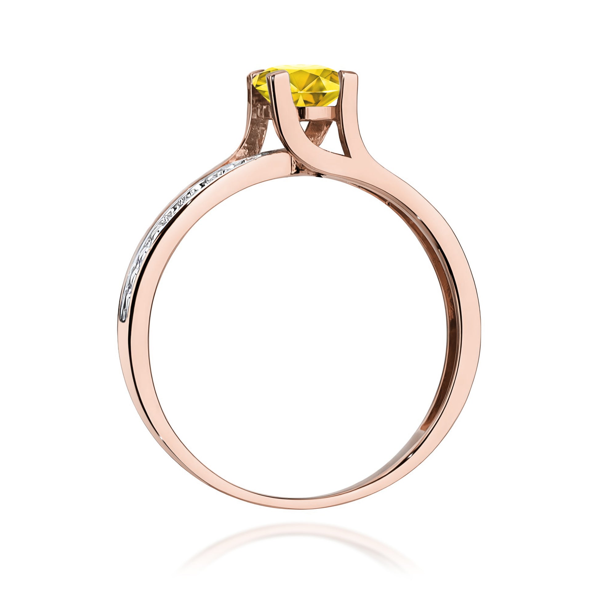 Inel Aur 14K cu Diamante de Laborator 0.53 ct