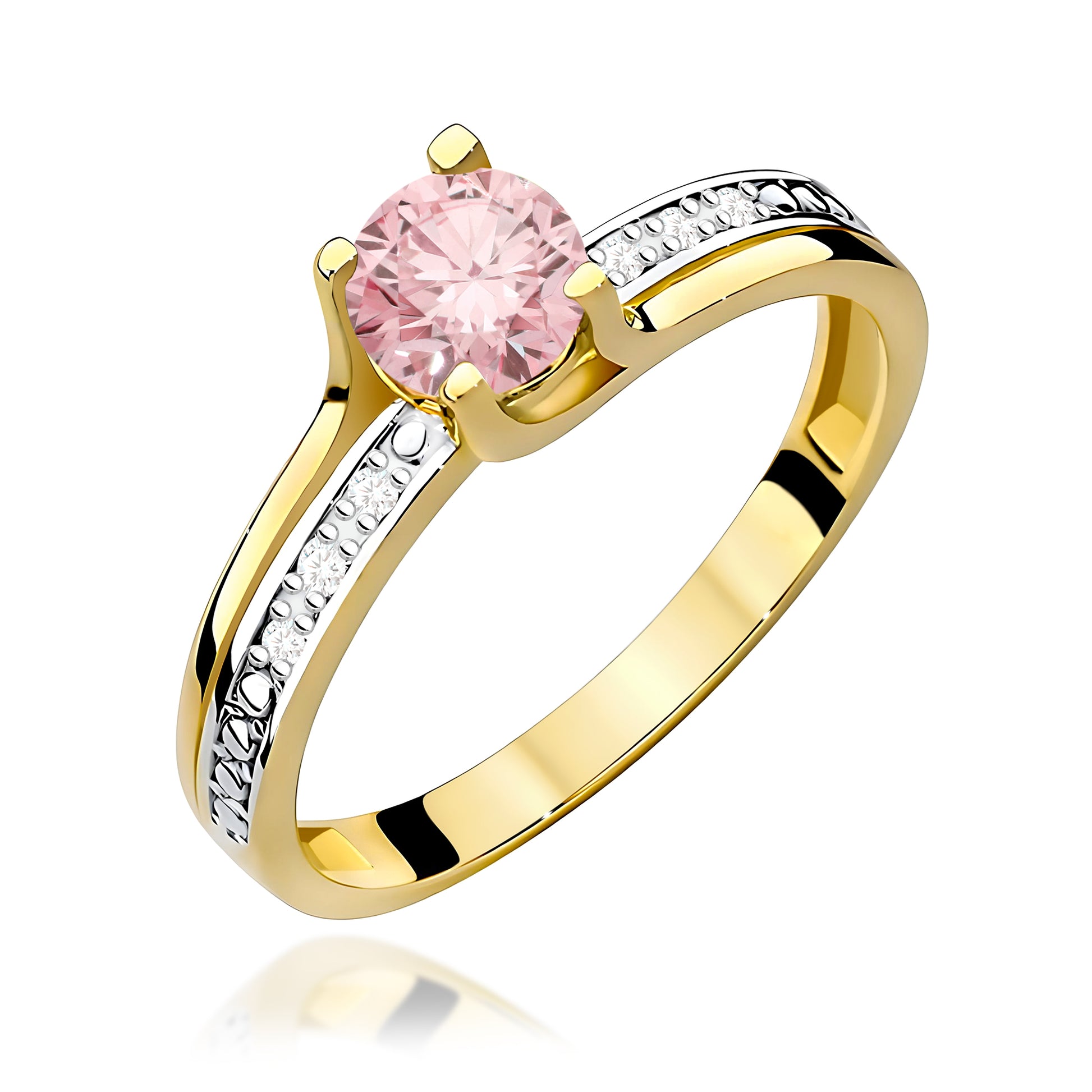 Inel Aur 14K cu Diamante de Laborator 0.53 ct