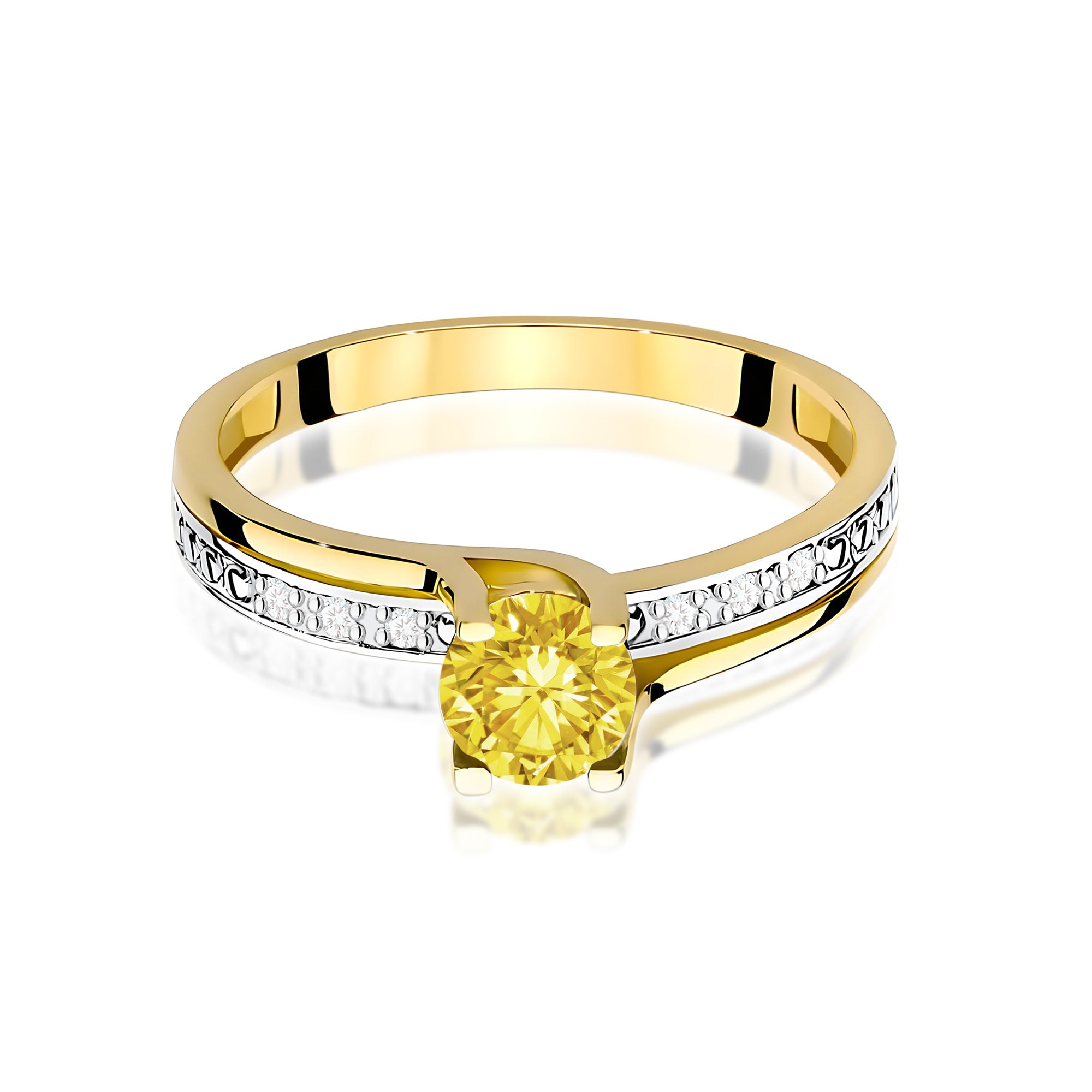 Inel Aur 14K cu Diamante de Laborator 0.53 ct