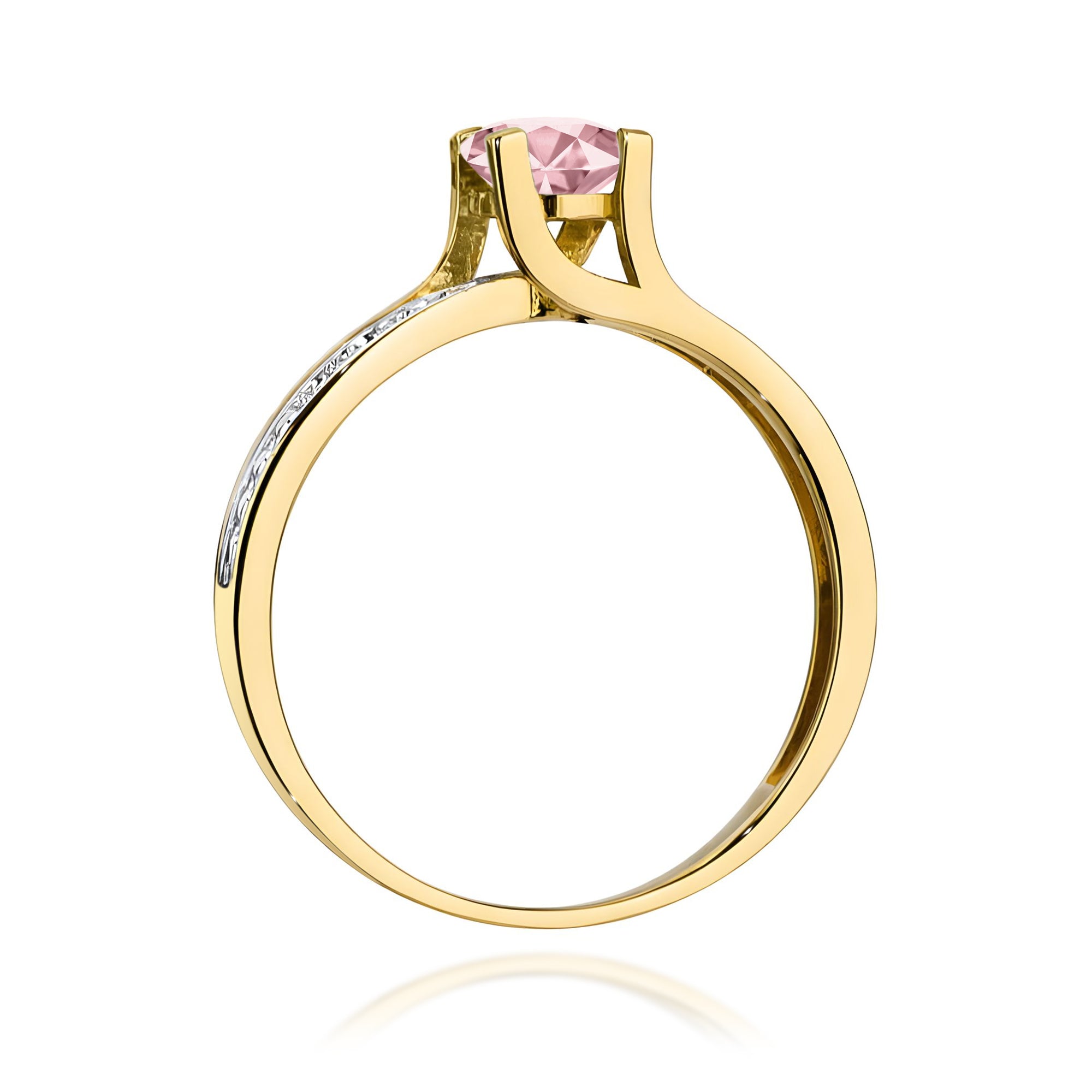 Inel Aur 9K cu Diamante de Laborator 0.53 ct