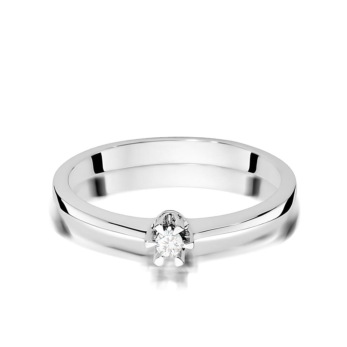 Inel Aur 9K cu Diamant Natural 0.04 ct