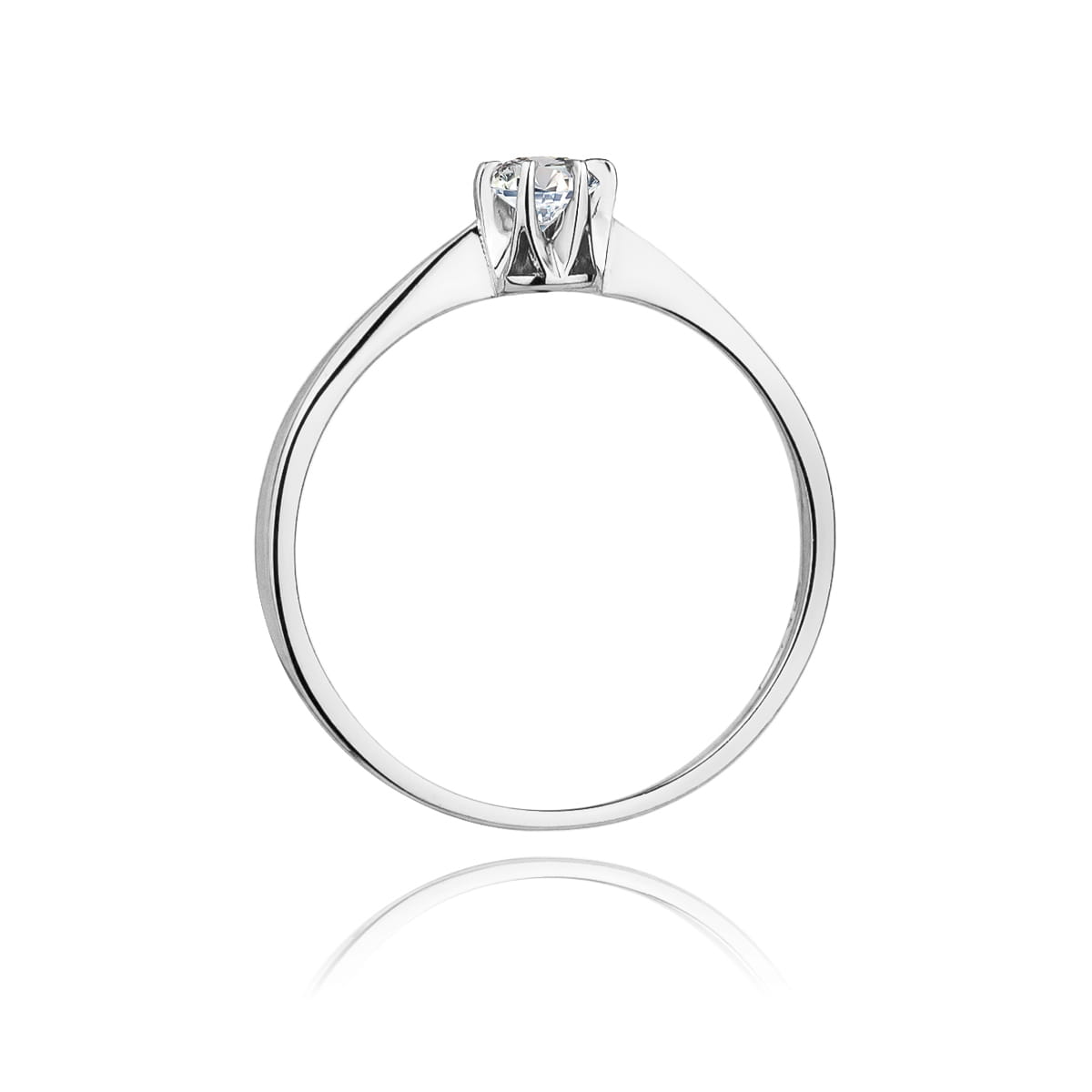 Inel Aur 9K cu Diamant Natural 0.04 ct