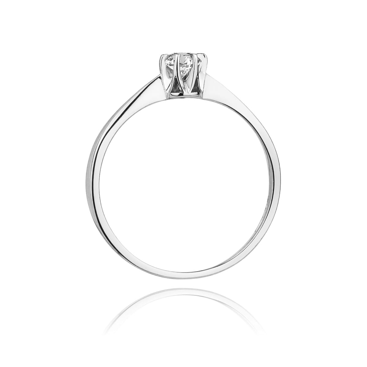 Inel Aur 9K cu Diamant Natural 0.08 ct