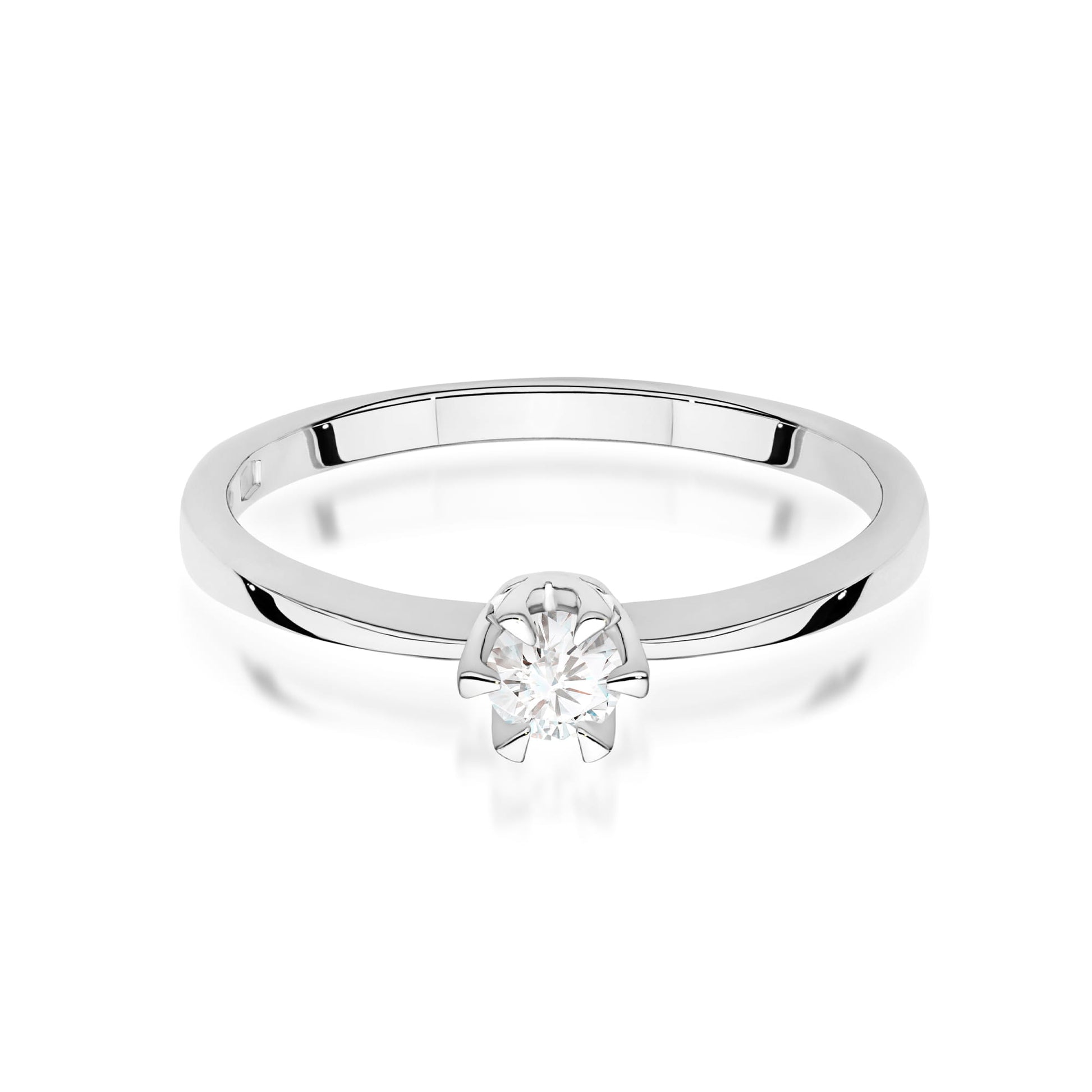 Inel Aur 9K cu Diamant Natural 0.15 ct