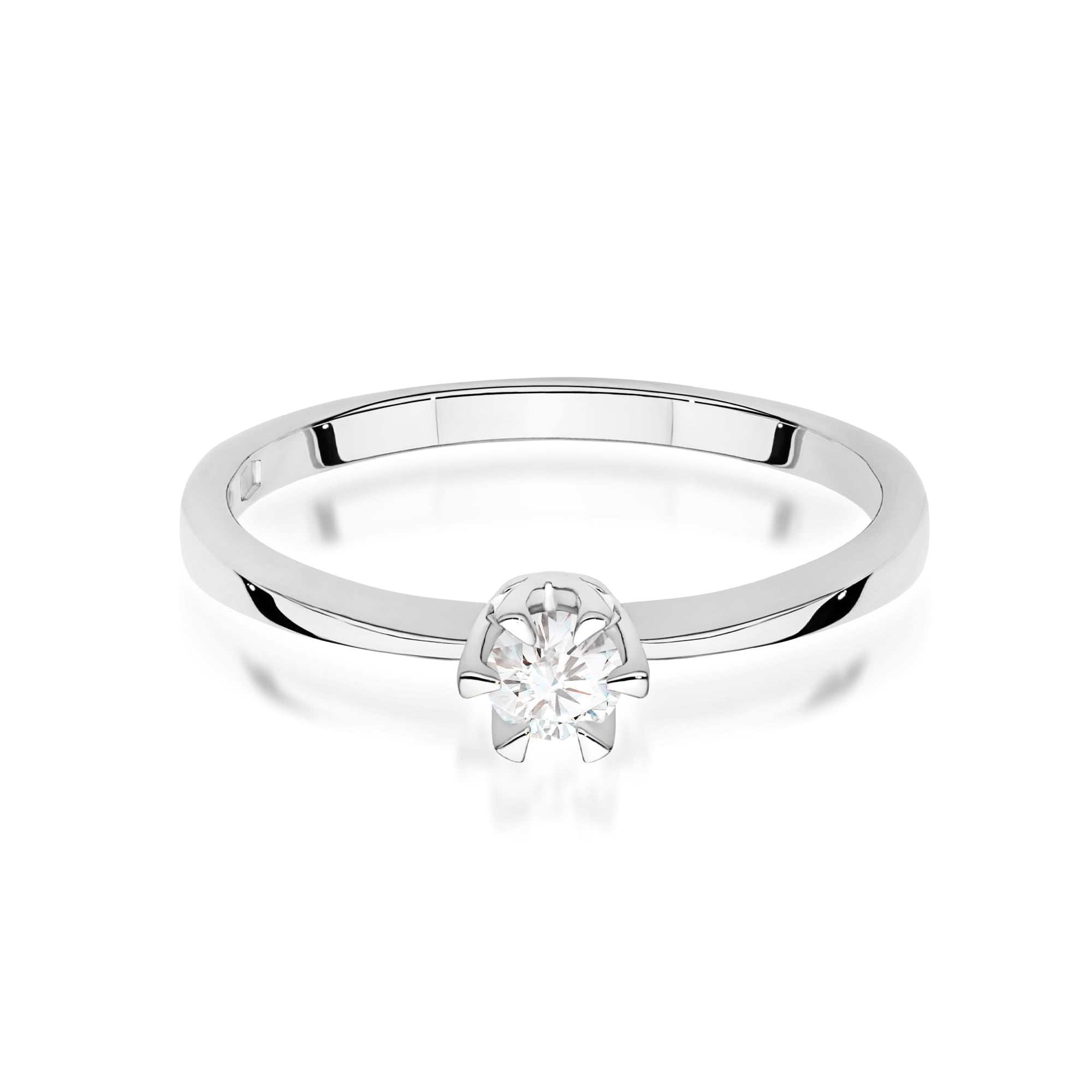 Inel Aur 9K cu Diamant Natural 0.15 ct