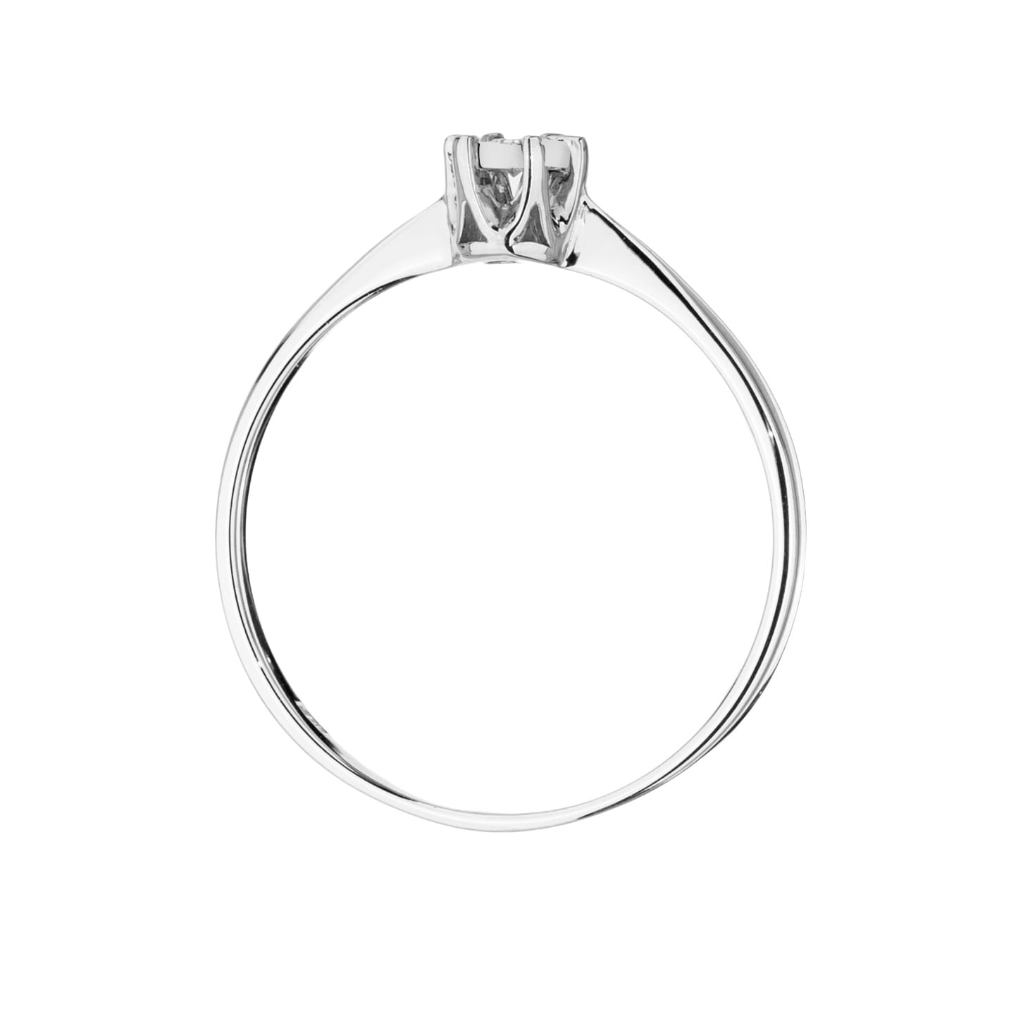 Inel Aur 9K cu Diamant Natural 0.03 ct