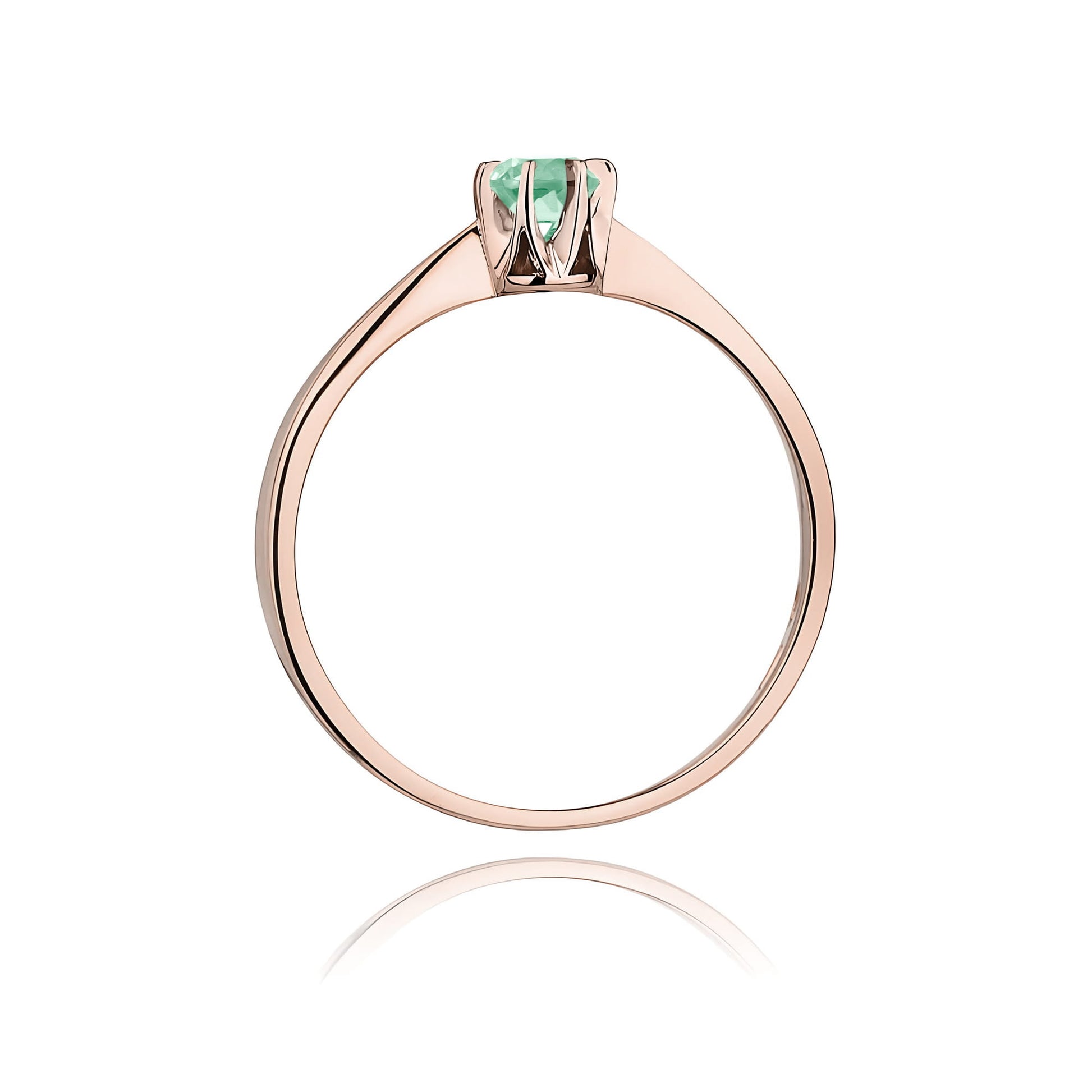 Inel Aur 14K W111 Smarald 0.15ct