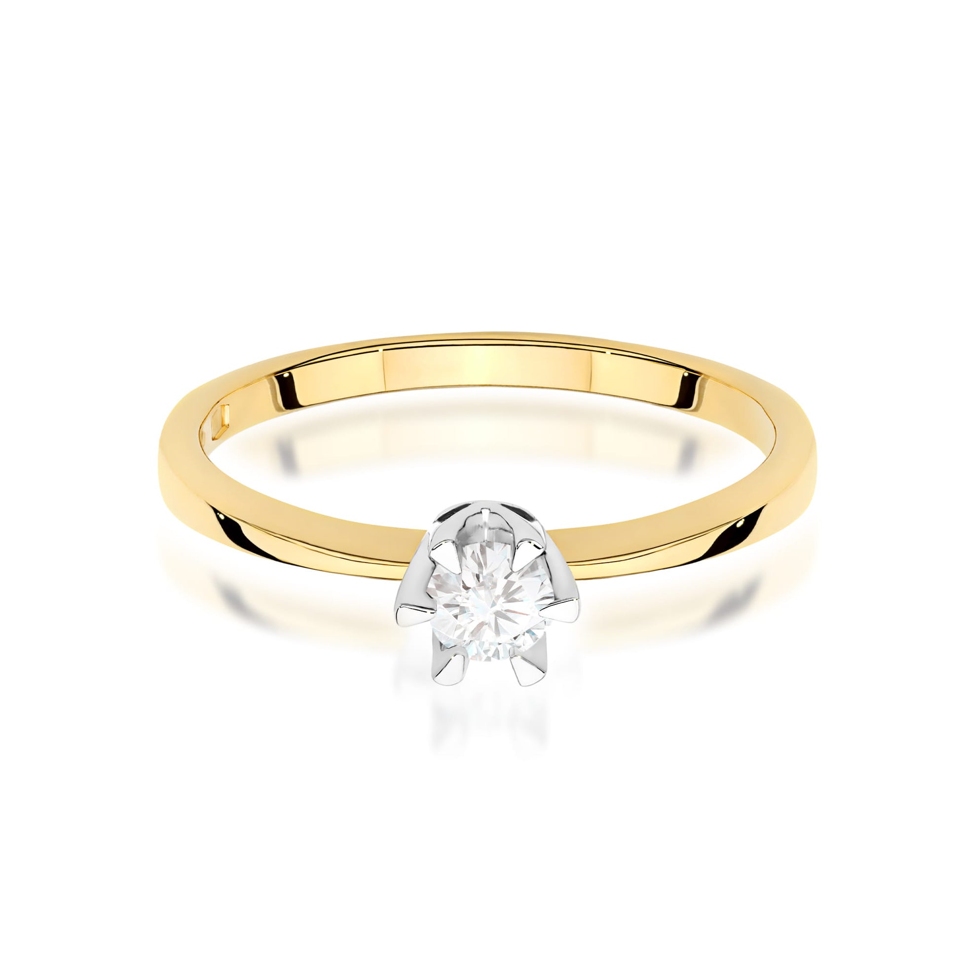 Inel Aur 9K cu Diamant Natural 0.20 ct