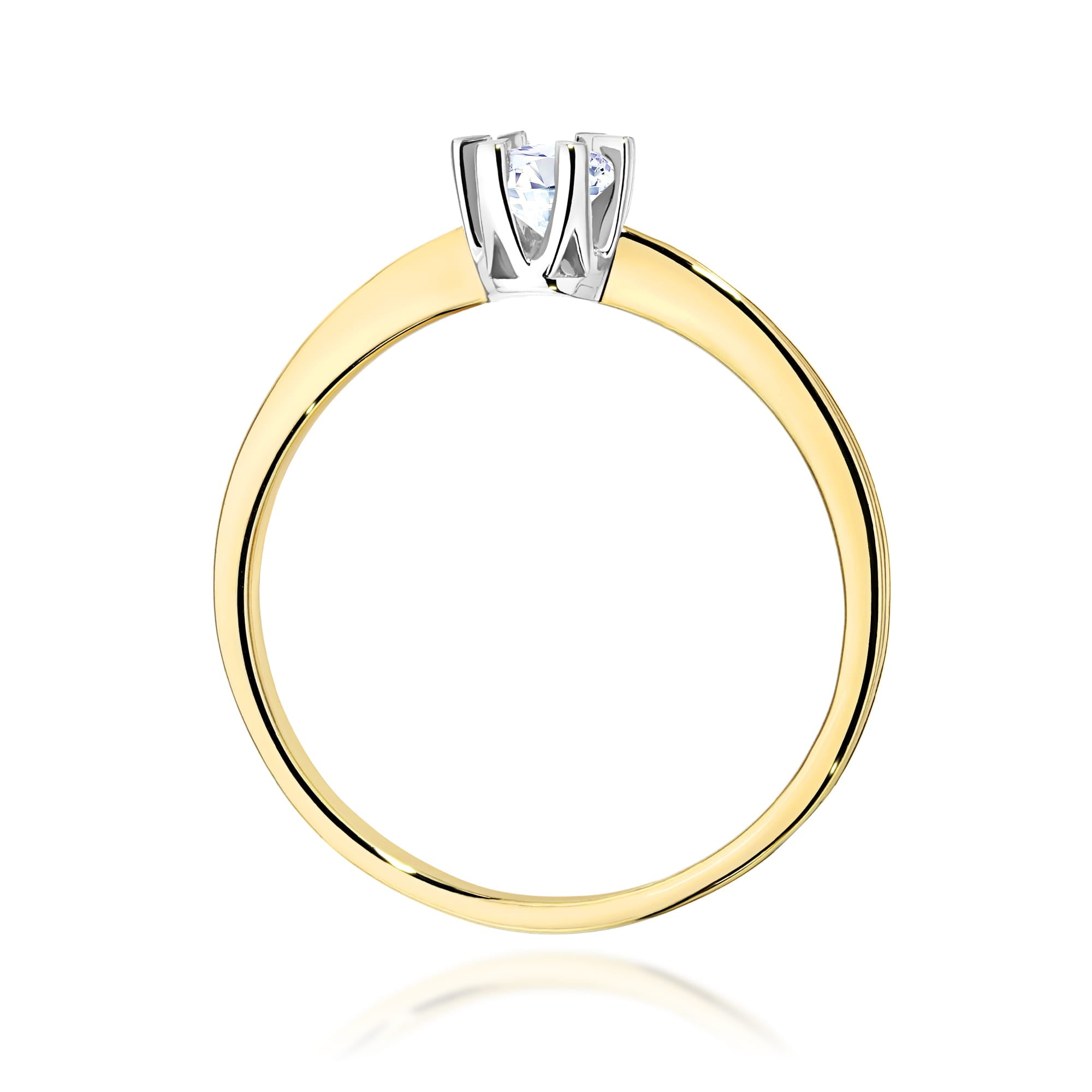 Inel Aur 9K cu Diamant Natural 0.20 ct