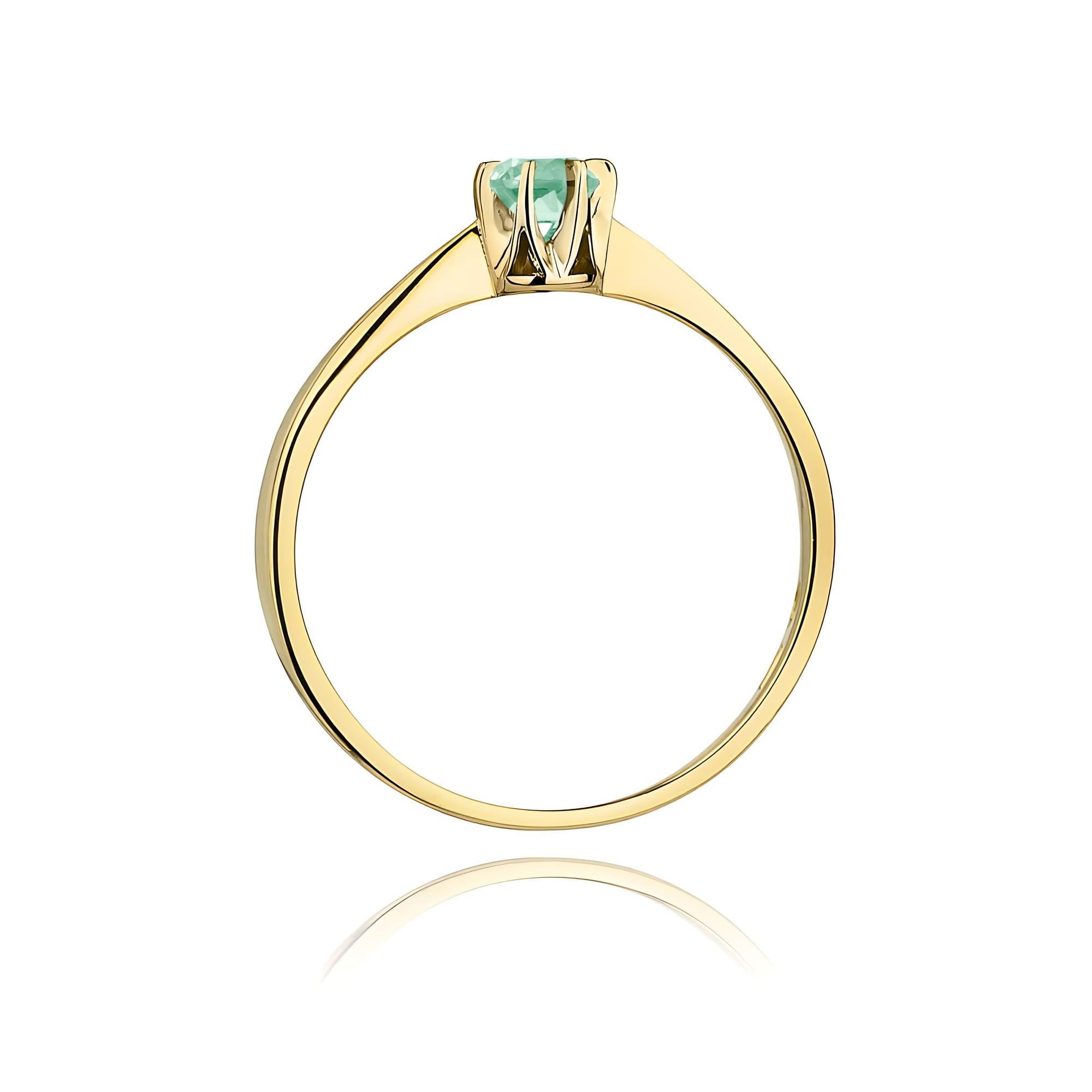 Inel Aur 9K cu Smarald 0.15 ct