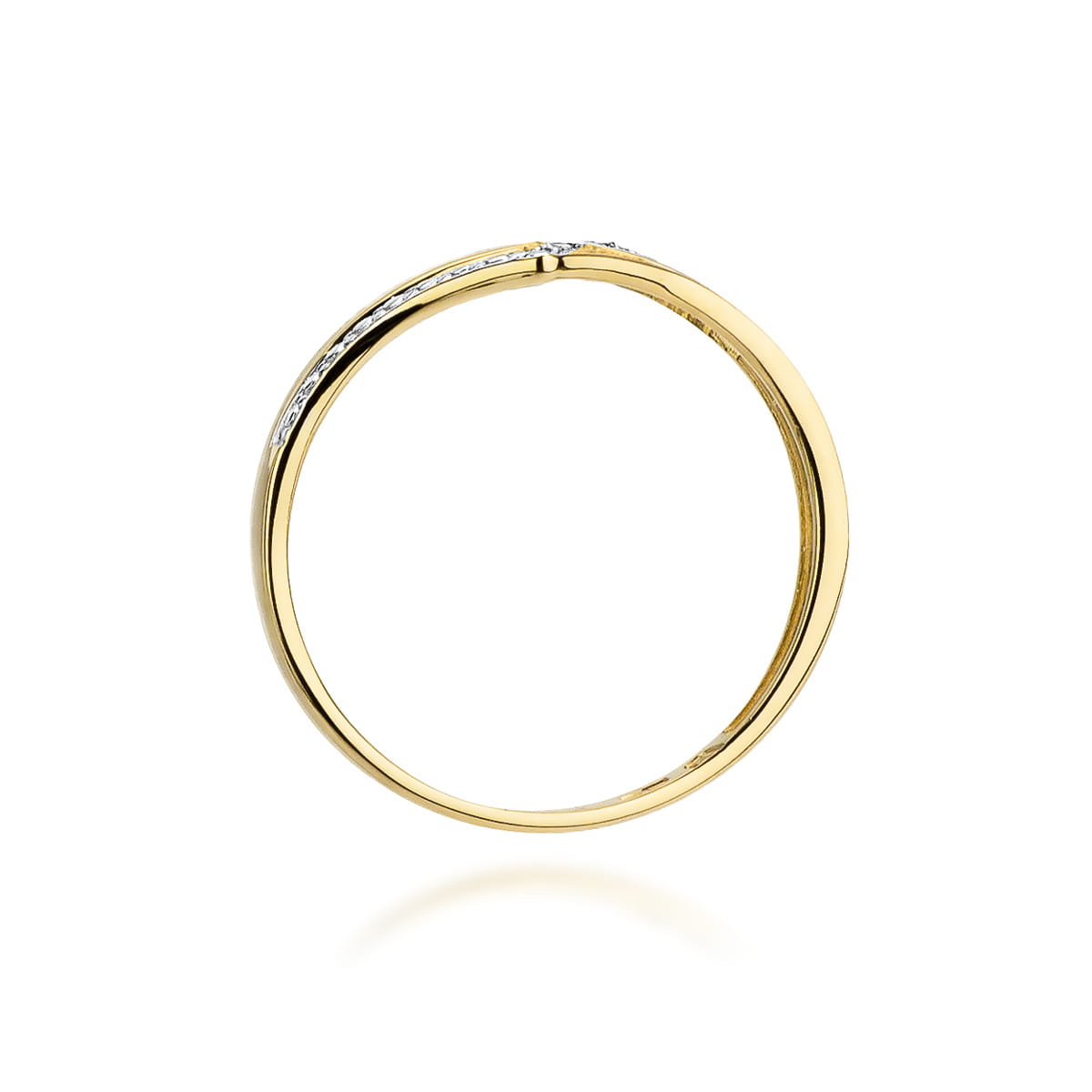 Inel Aur 9K cu Diamante Naturale 0.03 ct