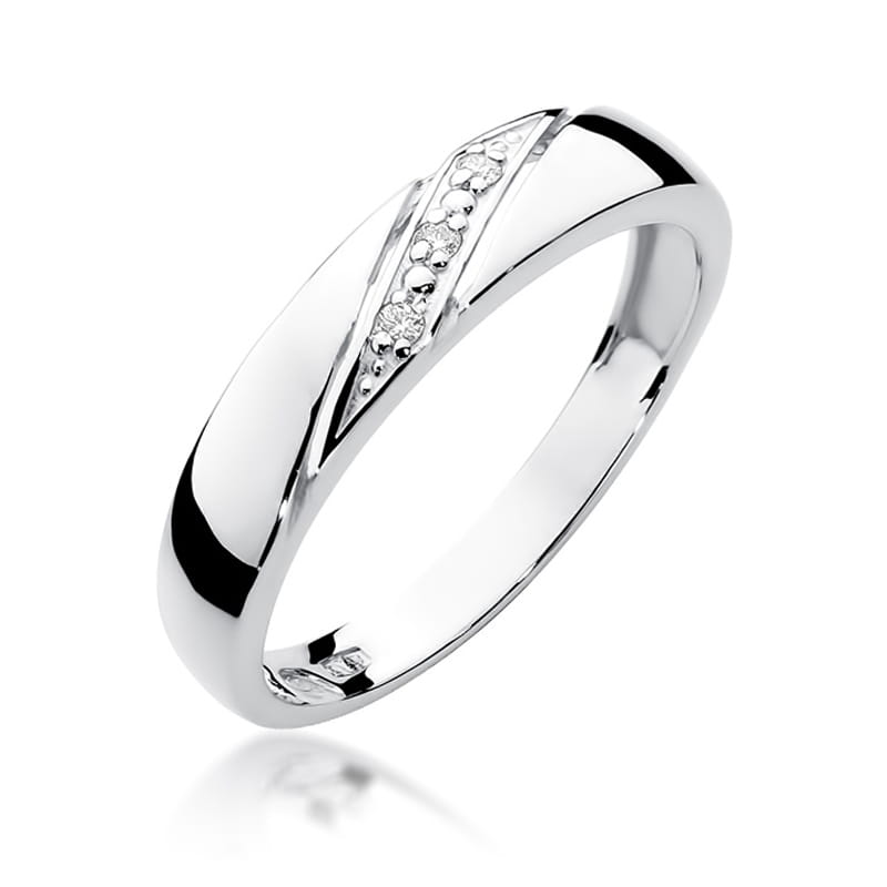 Inel Aur 9K cu Diamante Naturale 0.02 ct