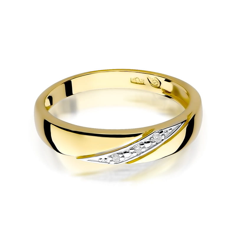 Inel Aur 9K cu Diamante Naturale 0.02 ct