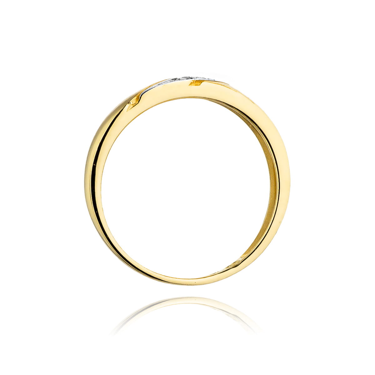 Inel Aur 9K cu Diamante Naturale 0.02 ct
