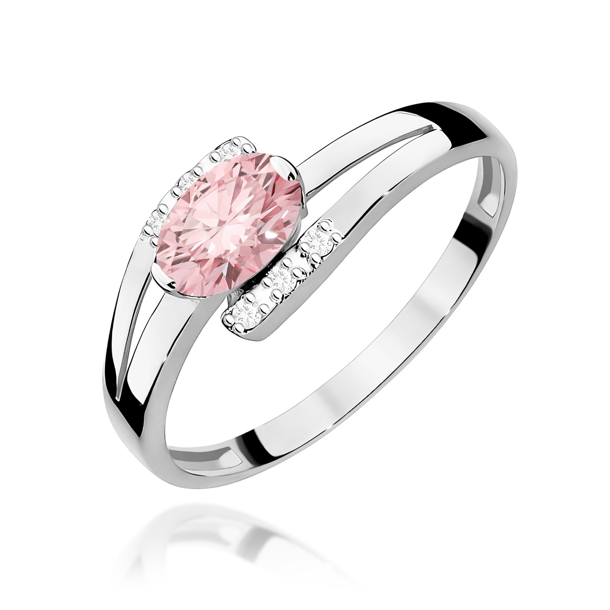 Inel Aur 14K cu Diamante de Laborator 0.55 ct
