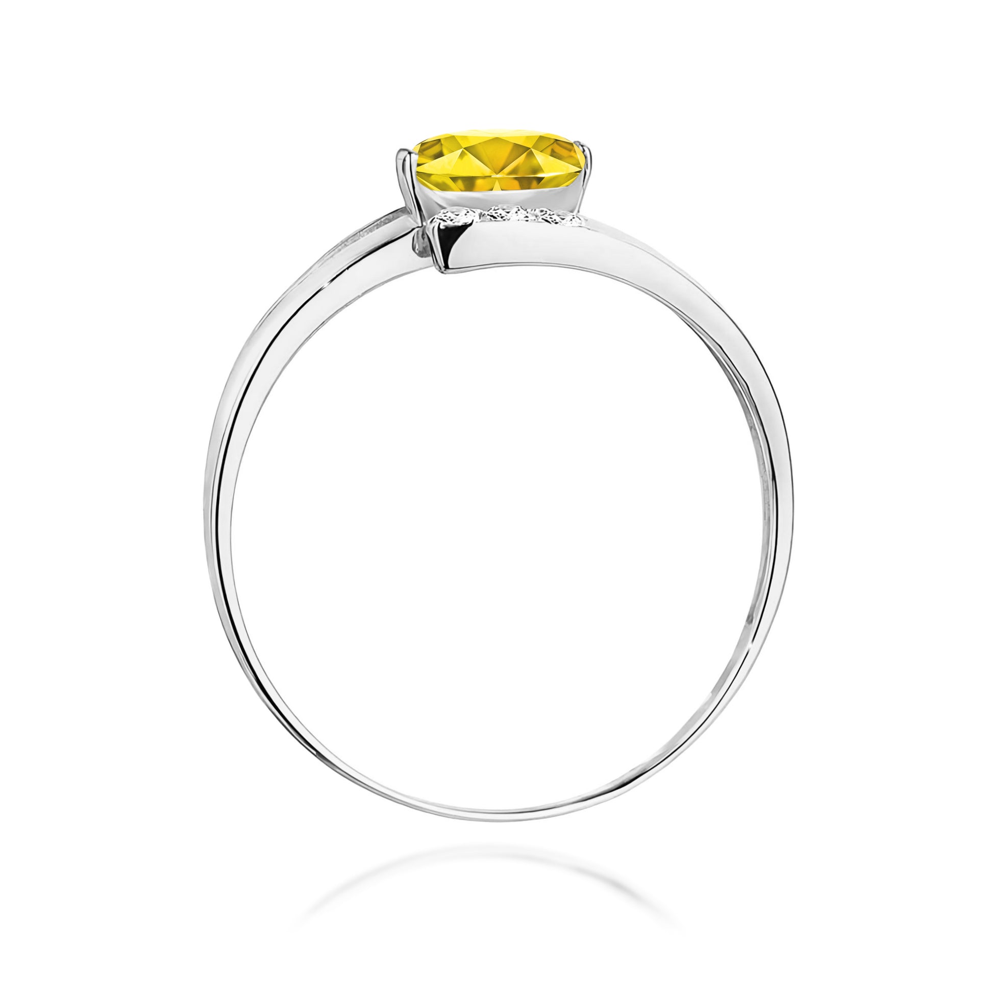 Inel Aur 14K cu Diamante de Laborator 0.55 ct