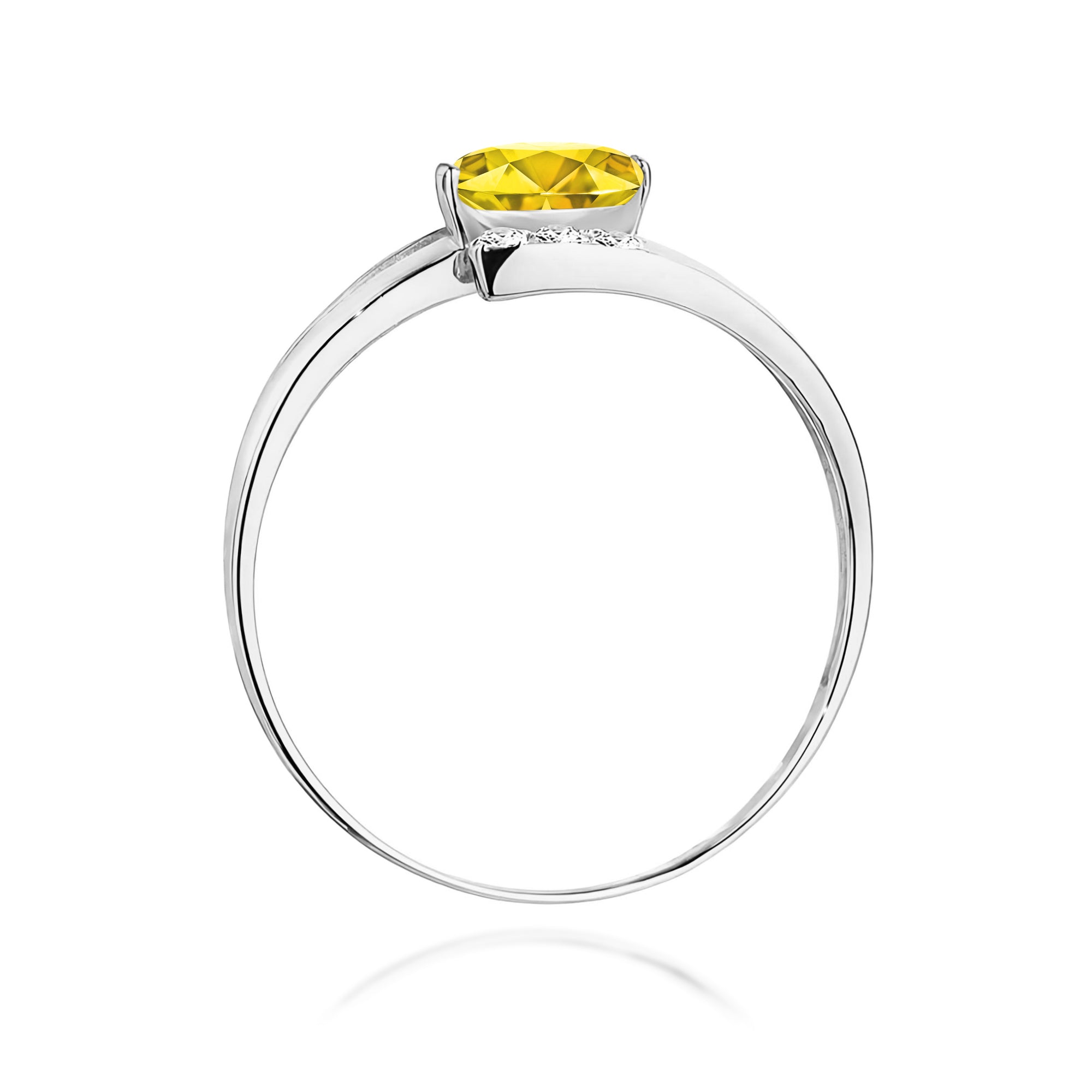Inel Aur 14K cu Diamante de Laborator 0.55 ct
