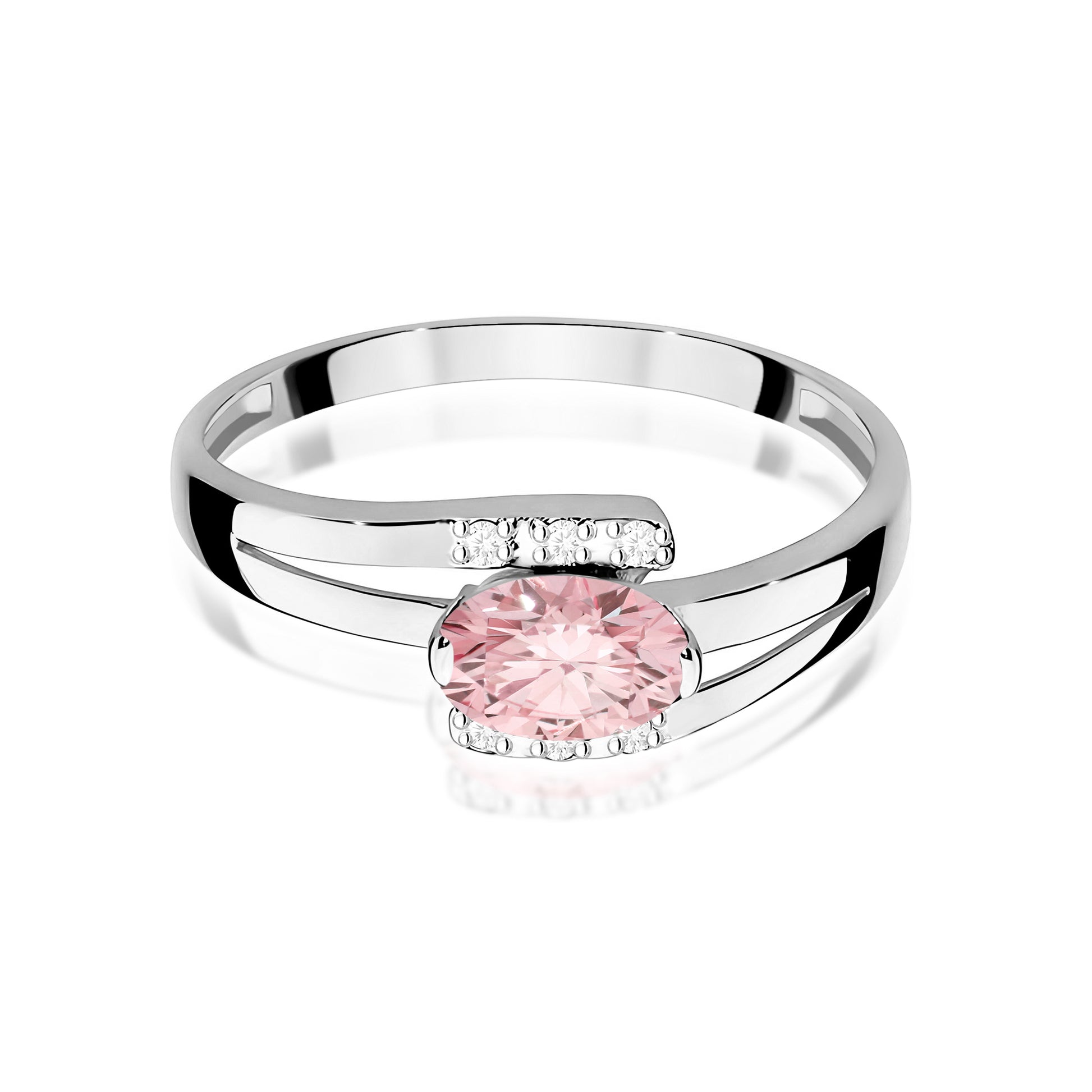 Inel Aur 9K cu Diamante de Laborator 0.55 ct