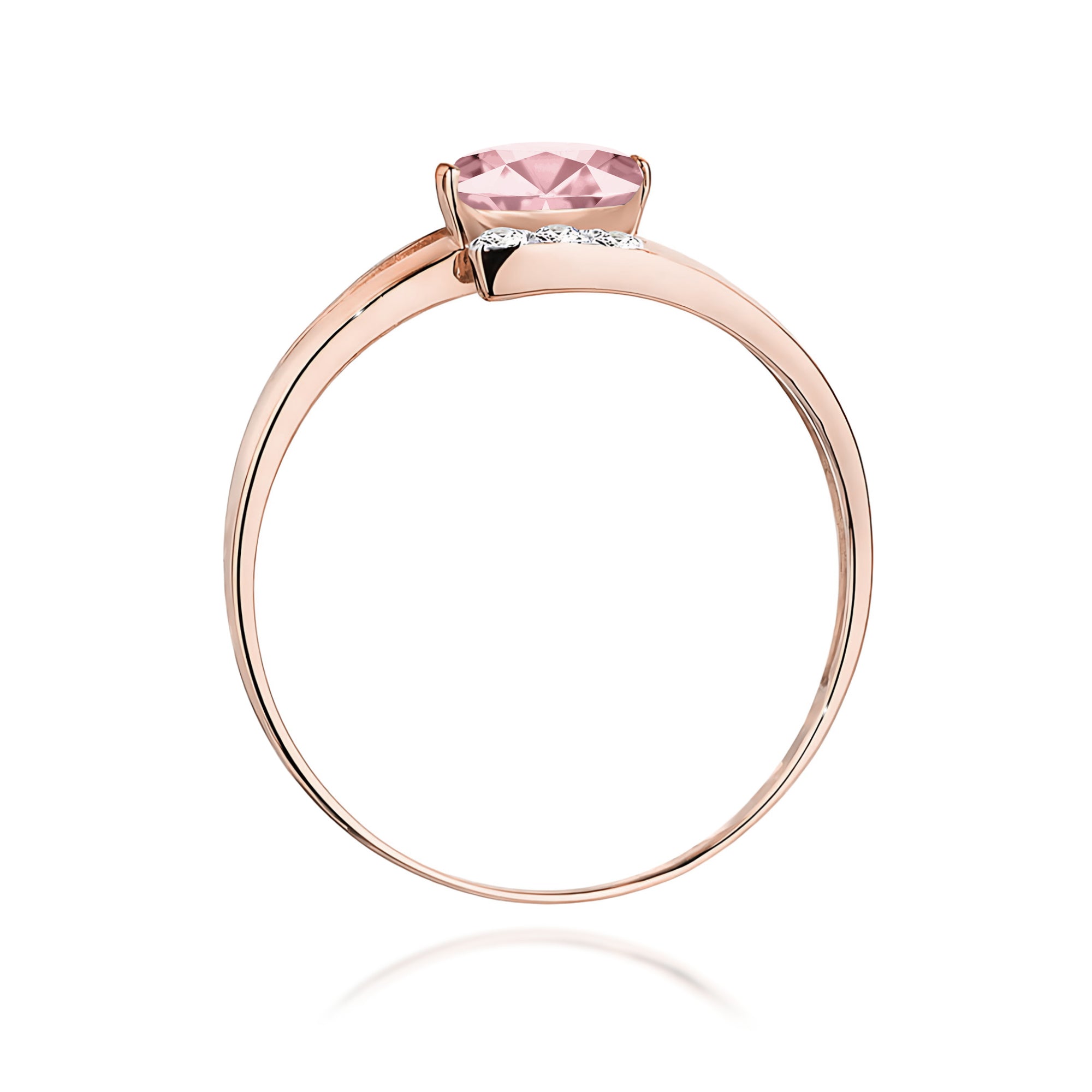 Inel Aur 14K cu Diamante de Laborator 0.55 ct