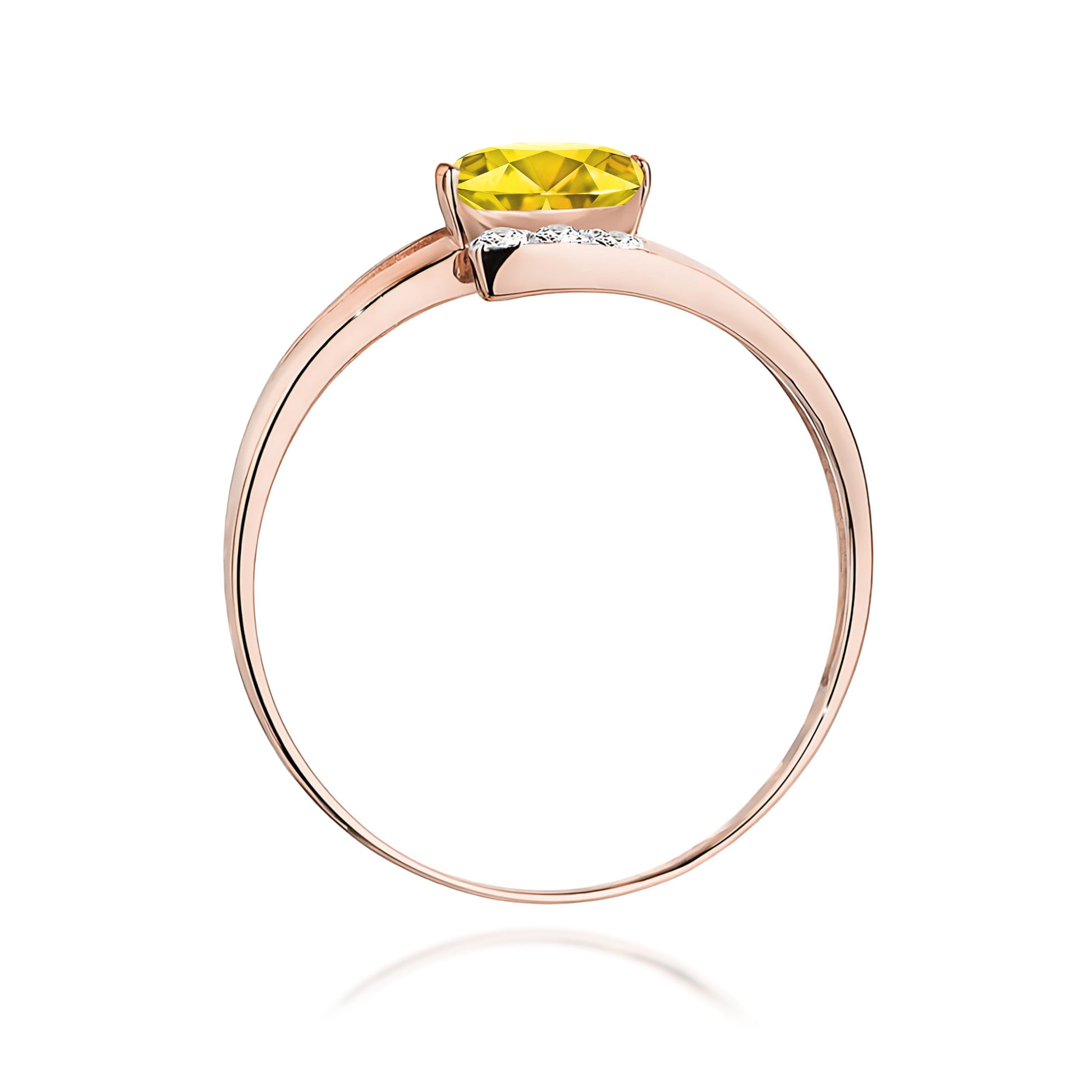 Inel Aur 14K cu Diamante de Laborator 0.55 ct