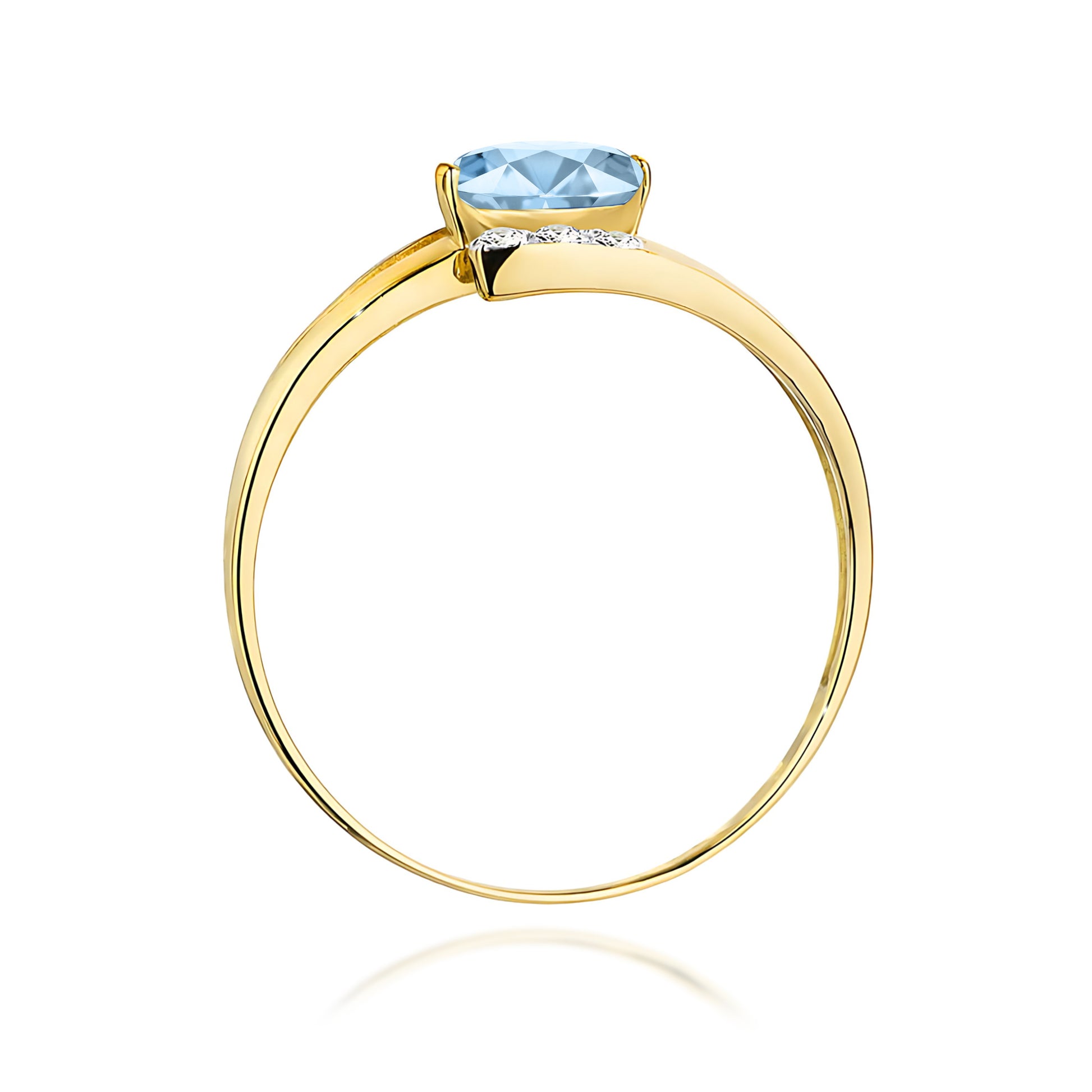 Inel Aur 14K cu Diamante de Laborator 0.55 ct
