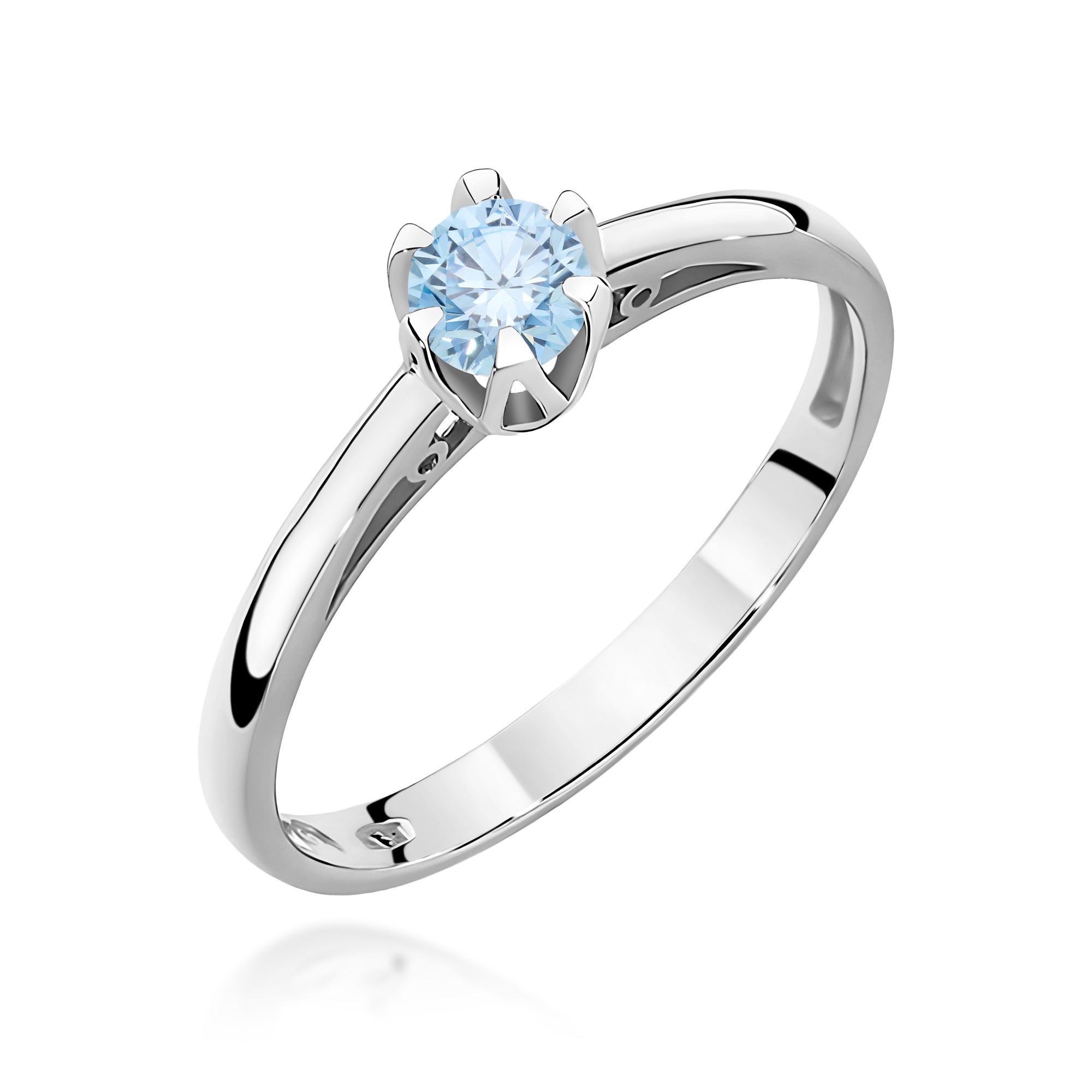 Inel Aur 14K cu Diamant Natural 0.15 ct