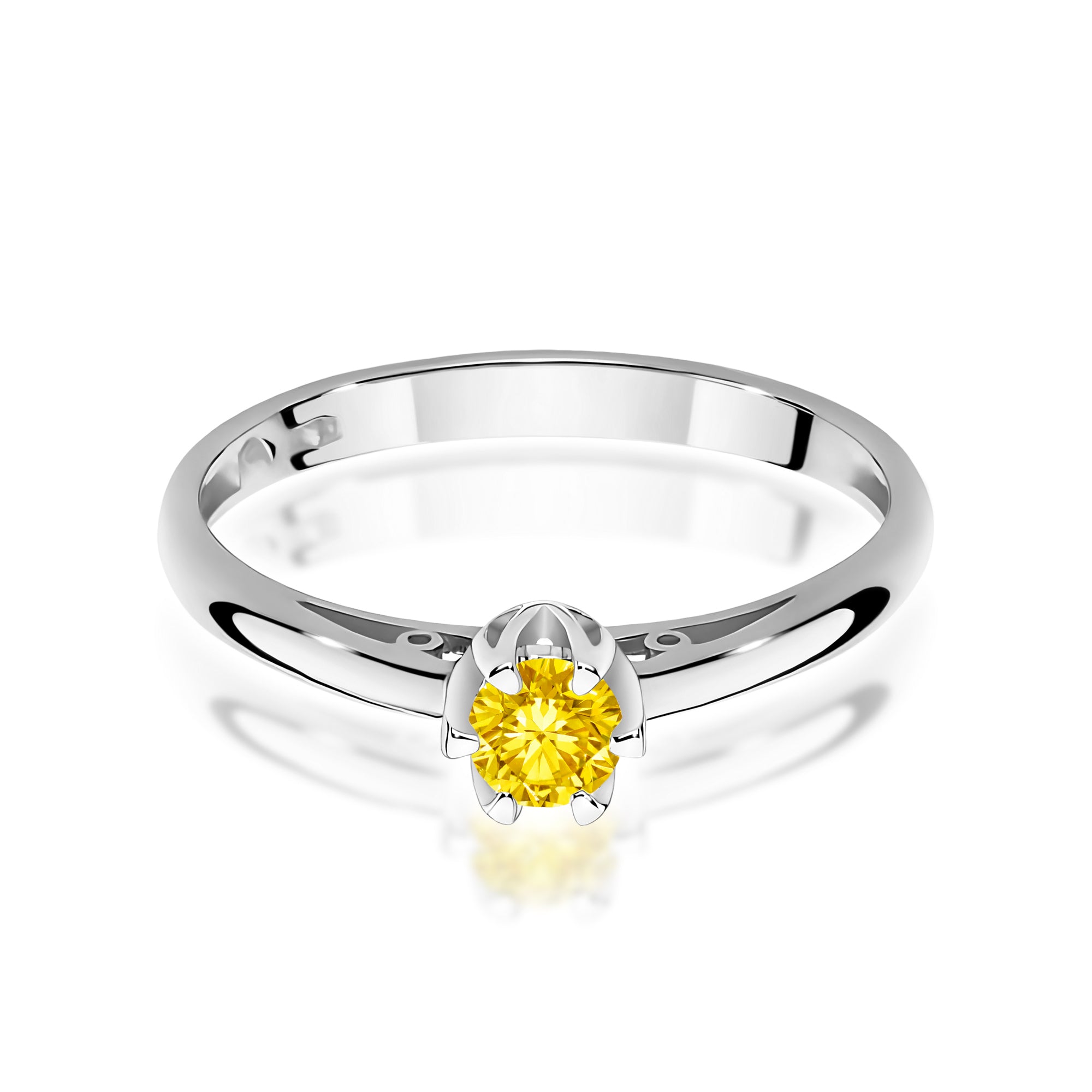 Inel Aur 14K cu Diamant Natural 0.15 ct