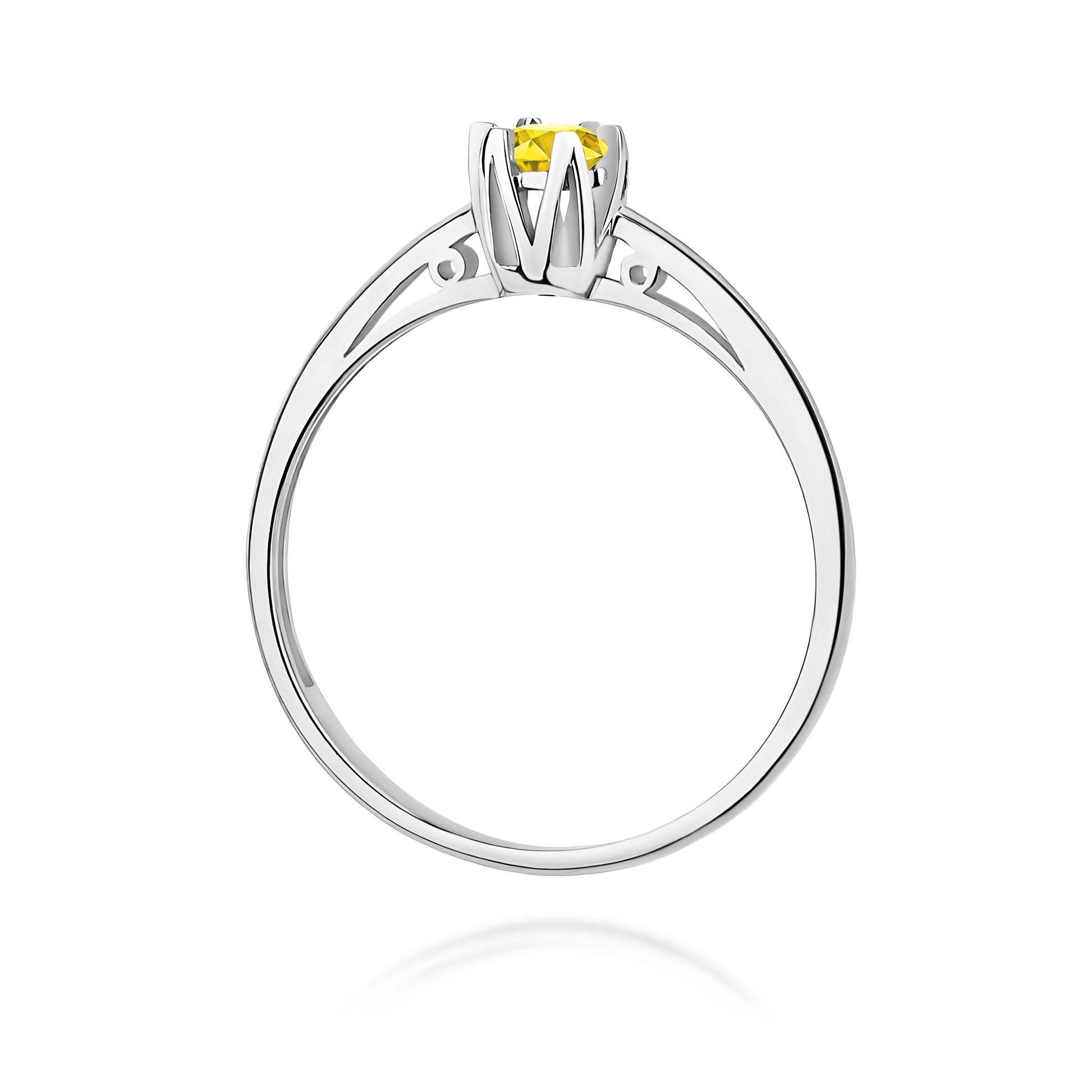 Inel Aur 14K cu Diamant Natural 0.15 ct