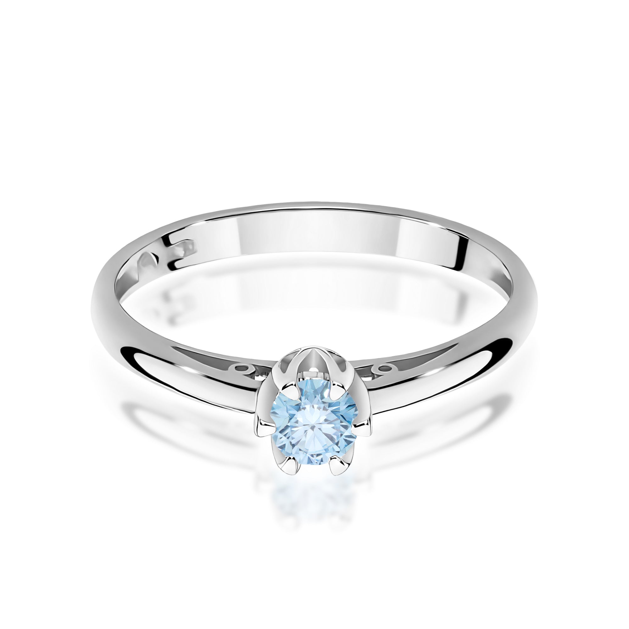 Inel Aur 9K cu Diamant Natural 0.15 ct