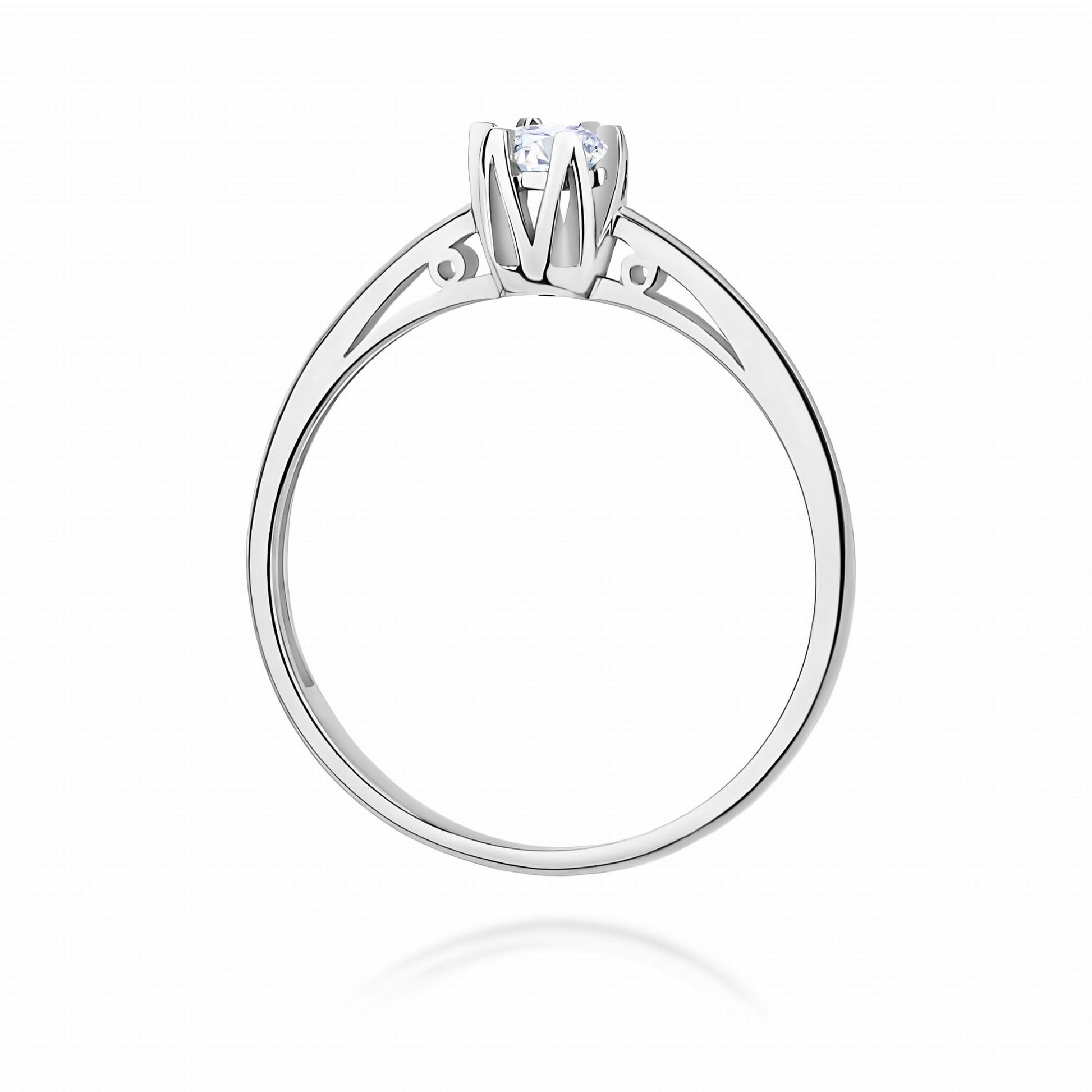 Inel Aur 9K cu Diamant de Laborator 0.15 ct
