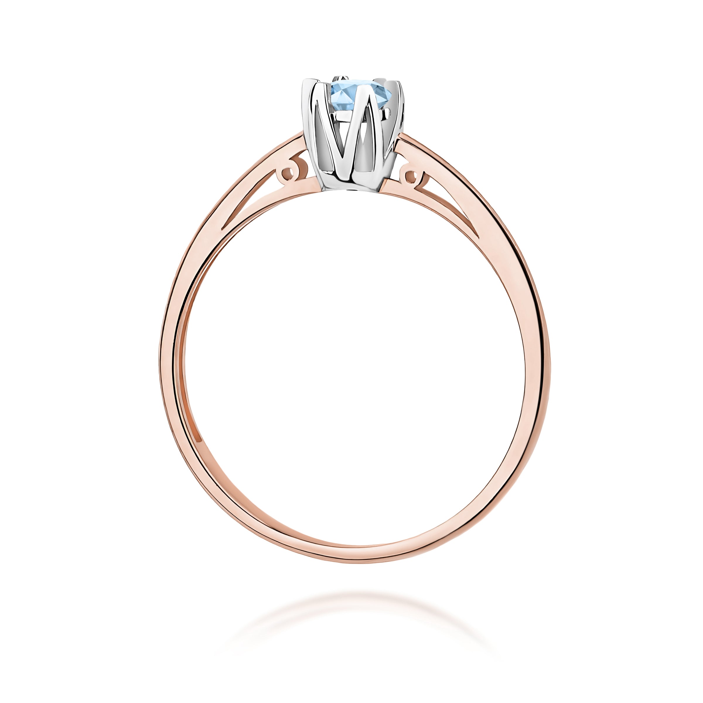 Inel Aur 14K cu Diamant Natural 0.15 ct