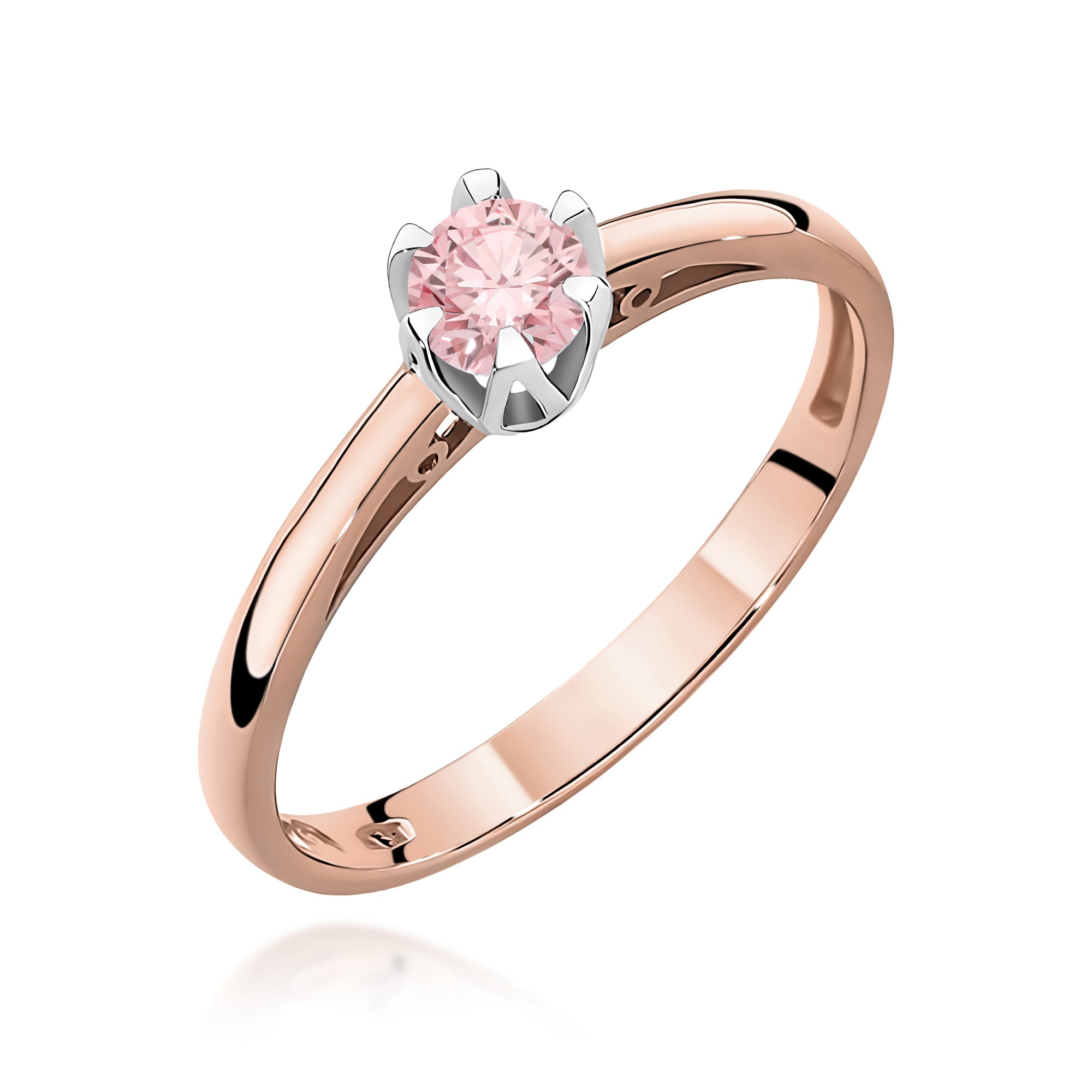 Inel Aur 14K cu Diamant Natural 0.15 ct