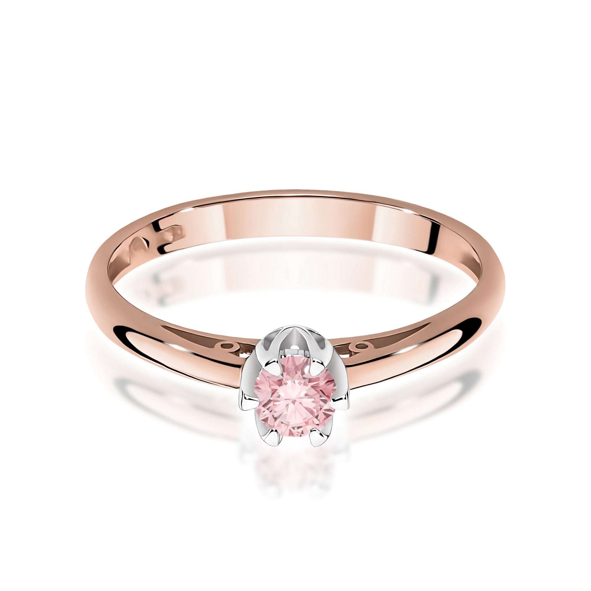 Inel Aur 14K cu Diamant Natural 0.15 ct